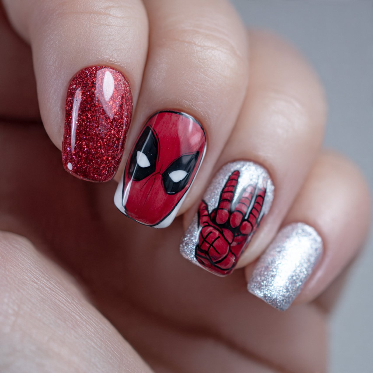 superhero nails attractive looks nails