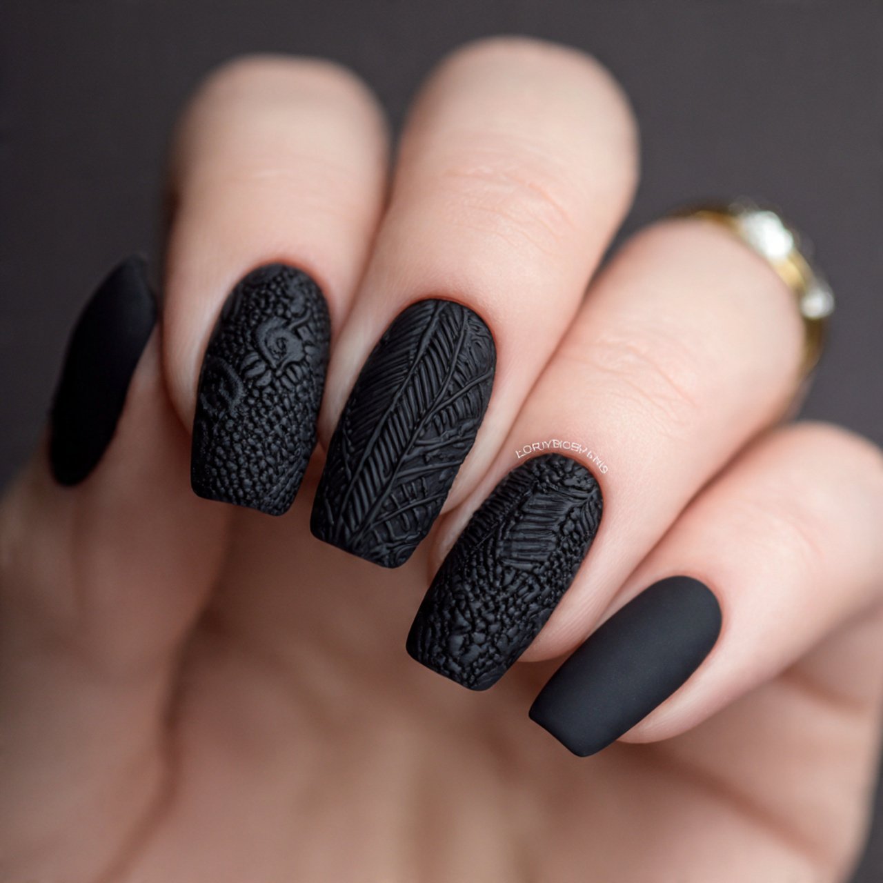 textured matte nails attractive nails