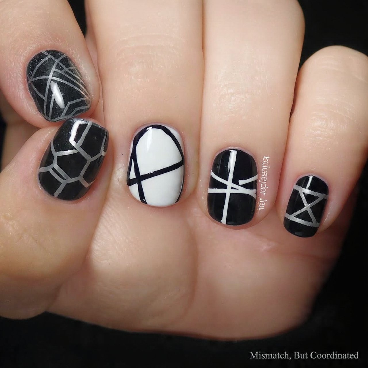 themed mismatch but coordinated set creative look