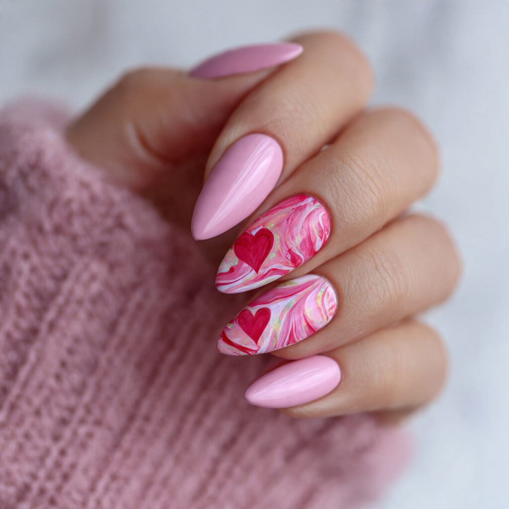 valentines nails pink create a featured image 1