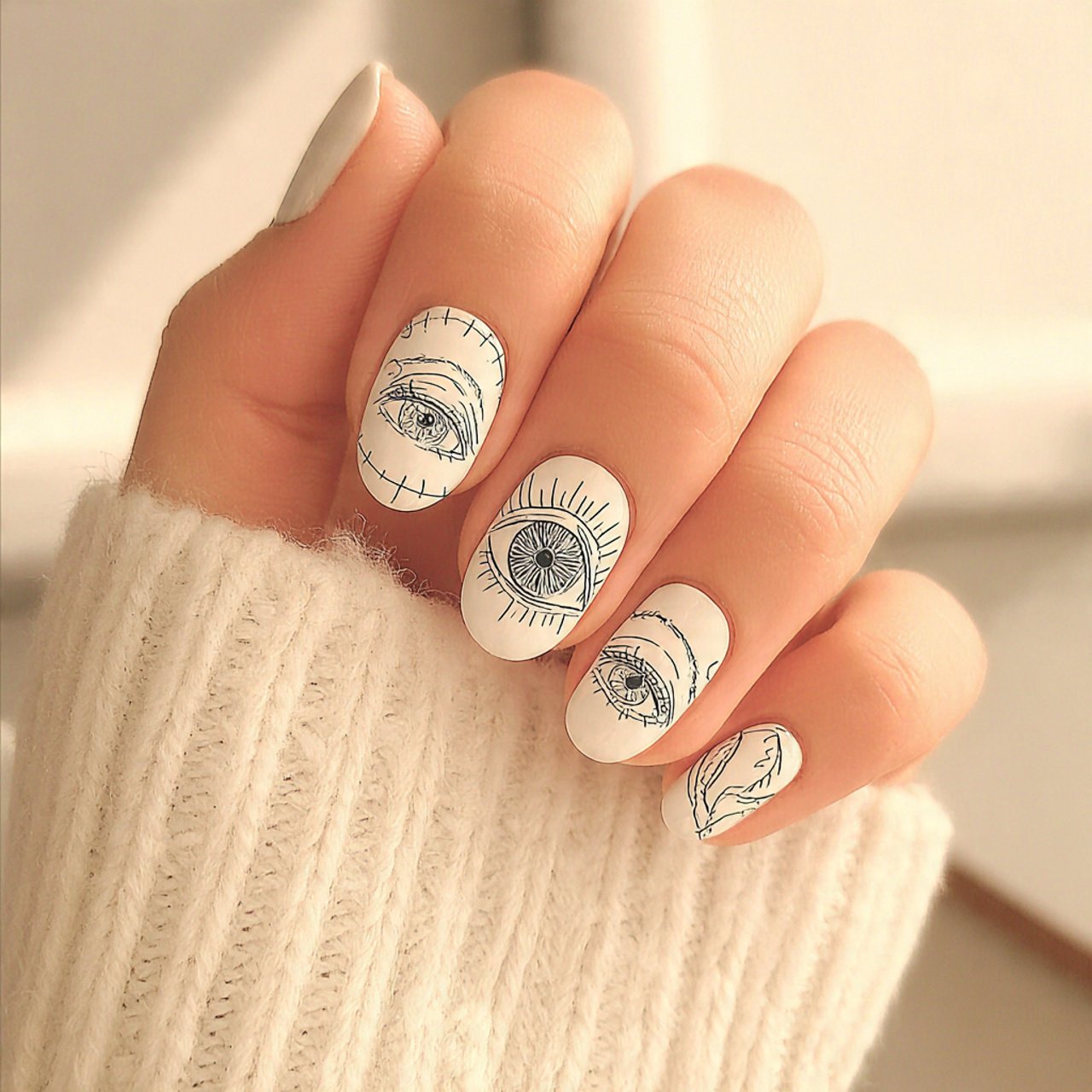 White Cat Eye Nails: A Sleek and Sophisticated Nail Trend