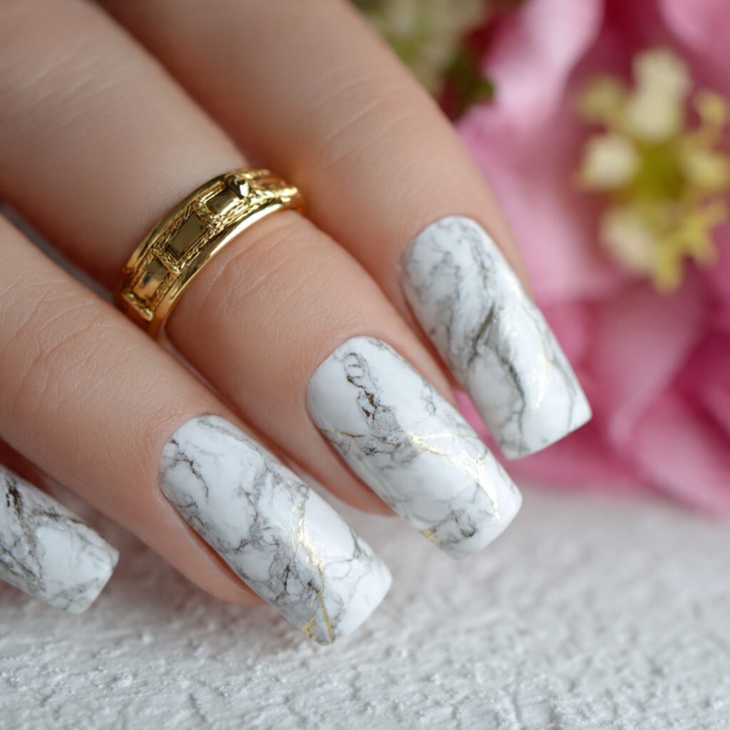 white marble veining luxury stone look attractive