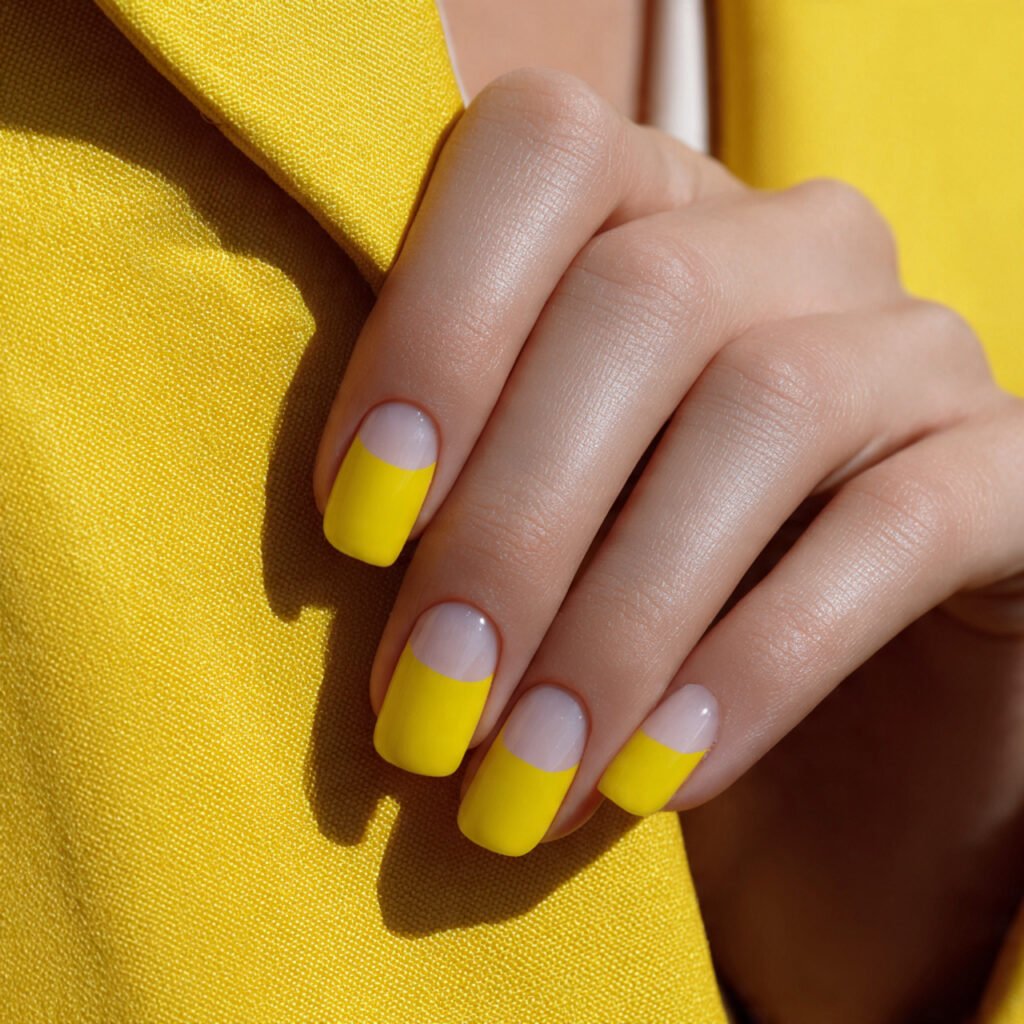 yellow color block tips modern minimal art attractive