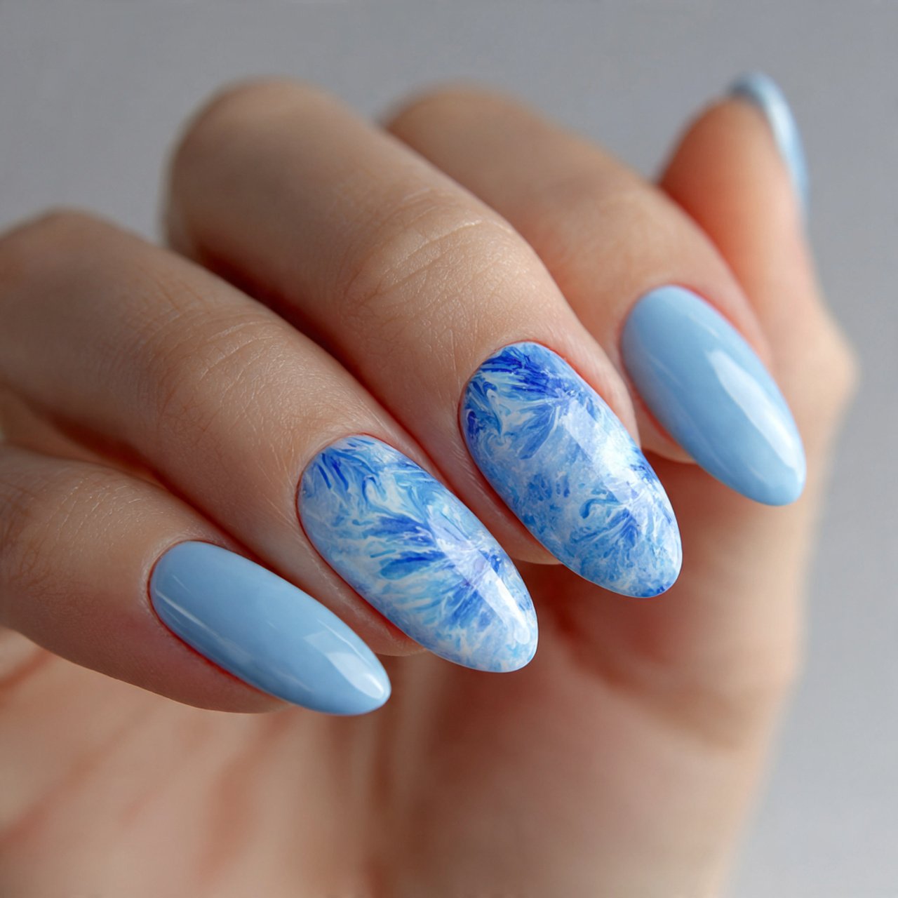 Nail Ideas Summer: Clients Actually Love 3 baby blue summer nails creative looks nails