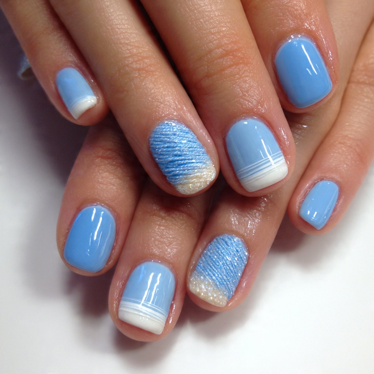 baby blue toe nail designs attractive nails