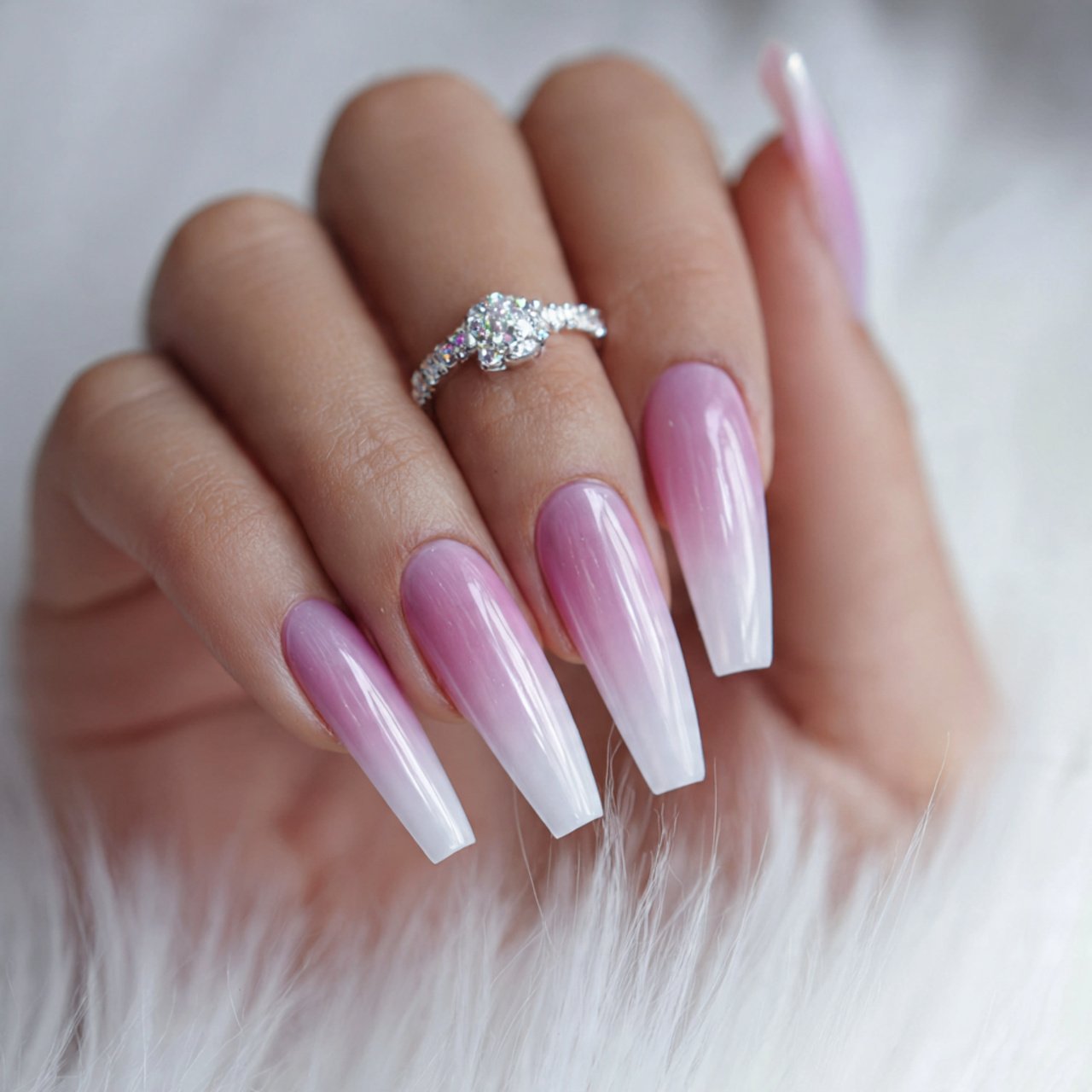 baby boomer ballerina nails creative nails