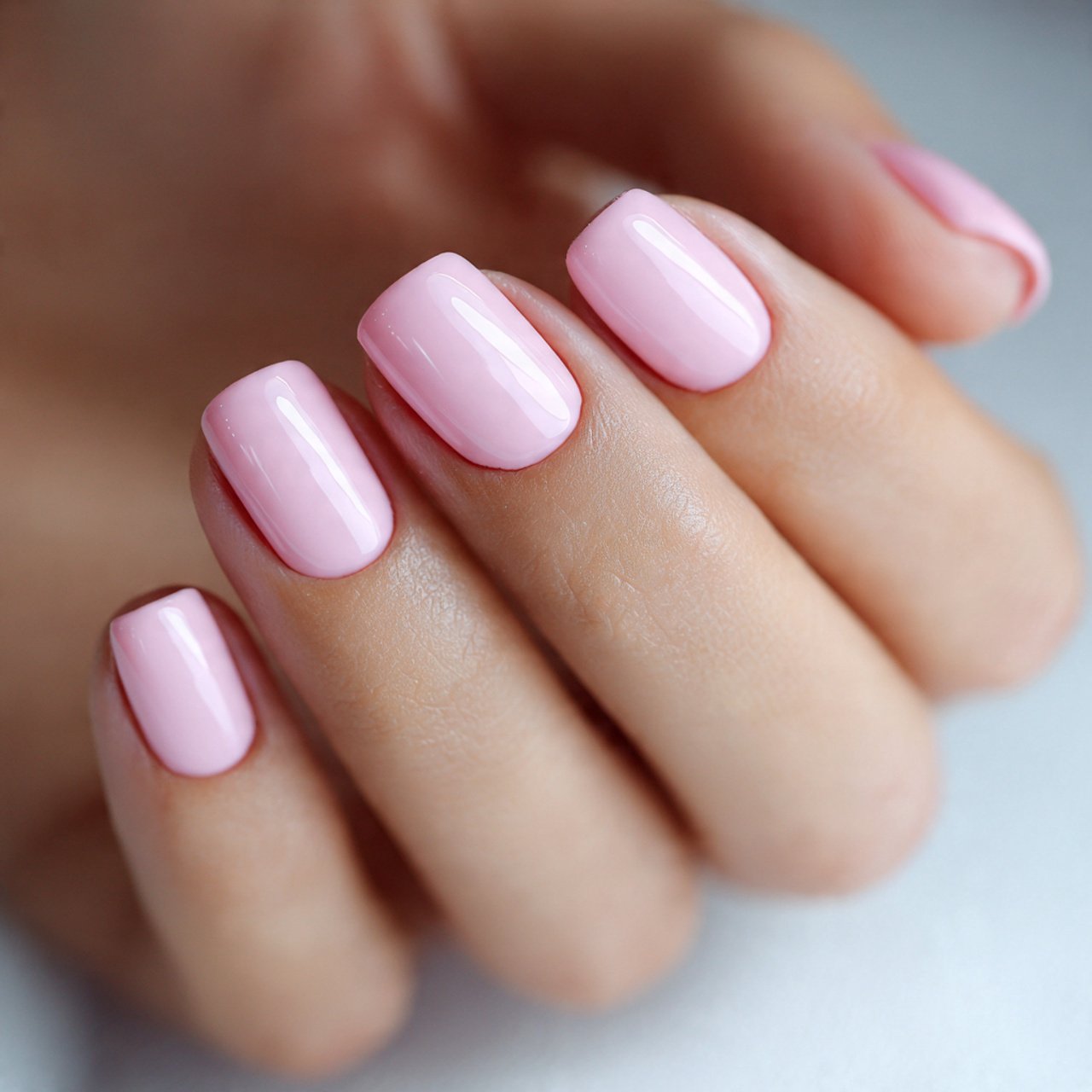 baby pink short nail designs decent look nails