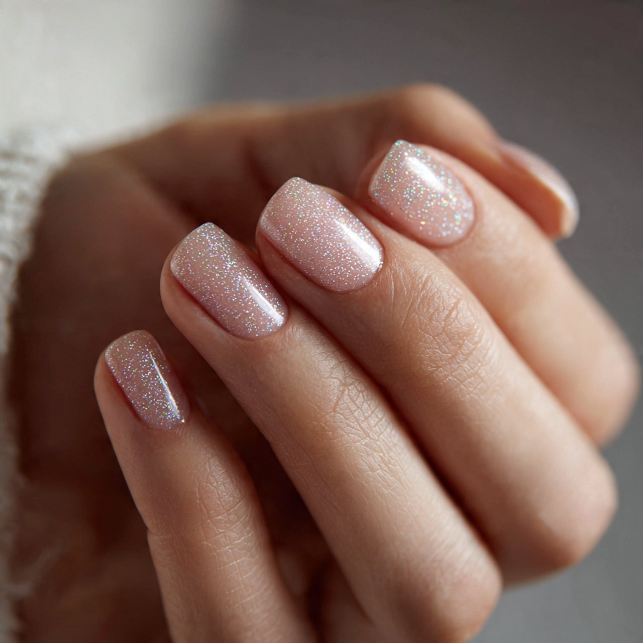 Nails Inspiration Simple: 15 Clean, Chic Nail Ideas That Always Look Polished 9 barely there shimmer nails beautiful nails