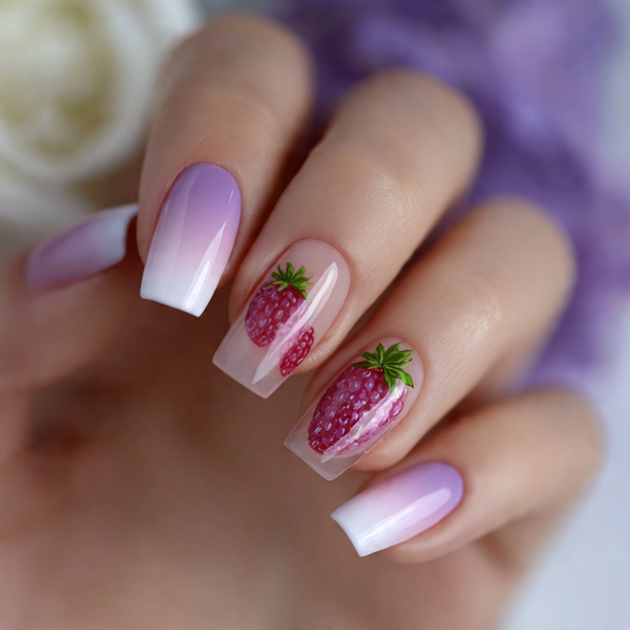 Autumn Nails Inspiration: 15 Salon-Approved Designs That Feel Chic, Cozy, and Wearable 15 berry french fade nails nature look nails