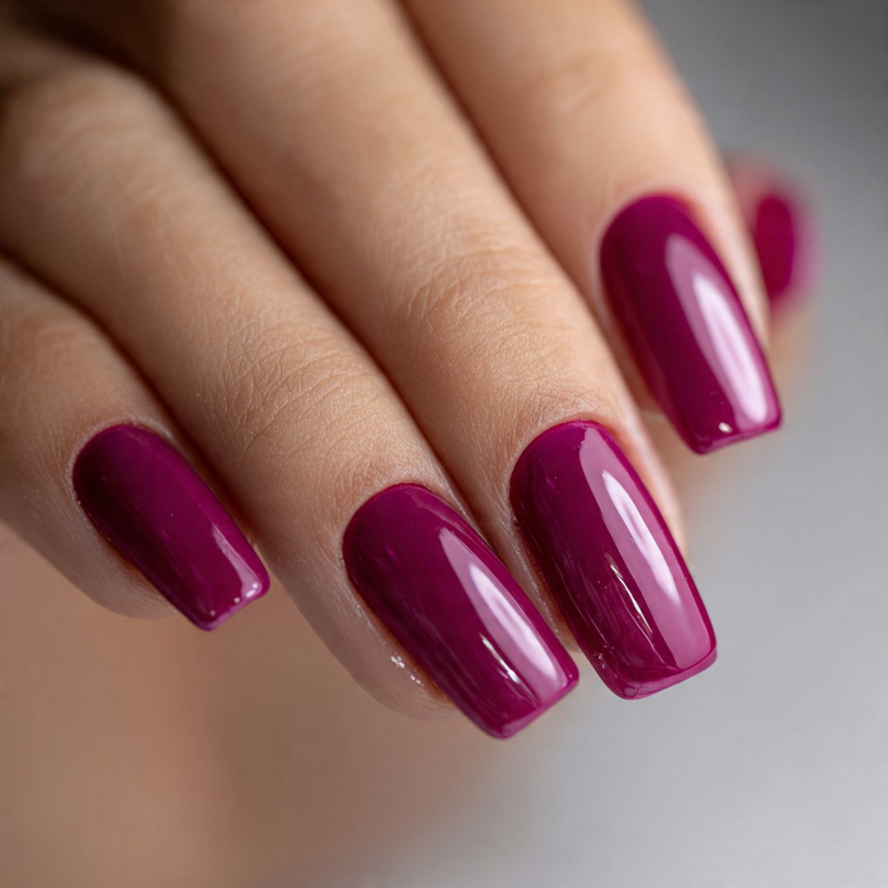 berry gloss gel nails
