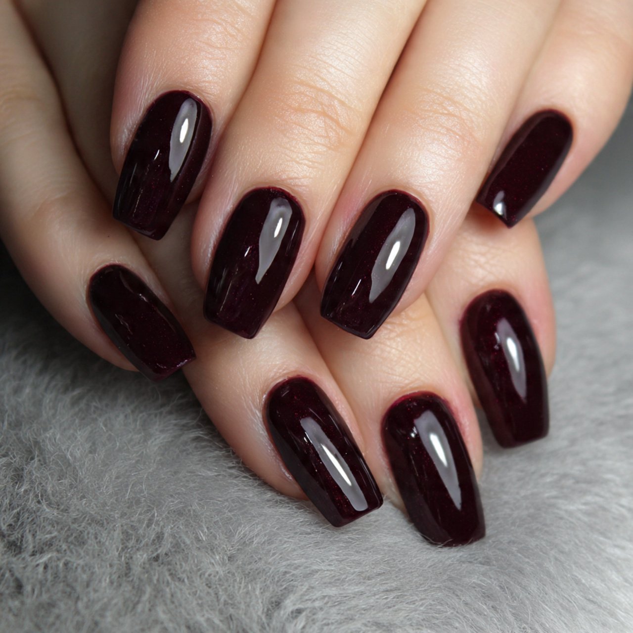 black cherry gloss nails decent look nails