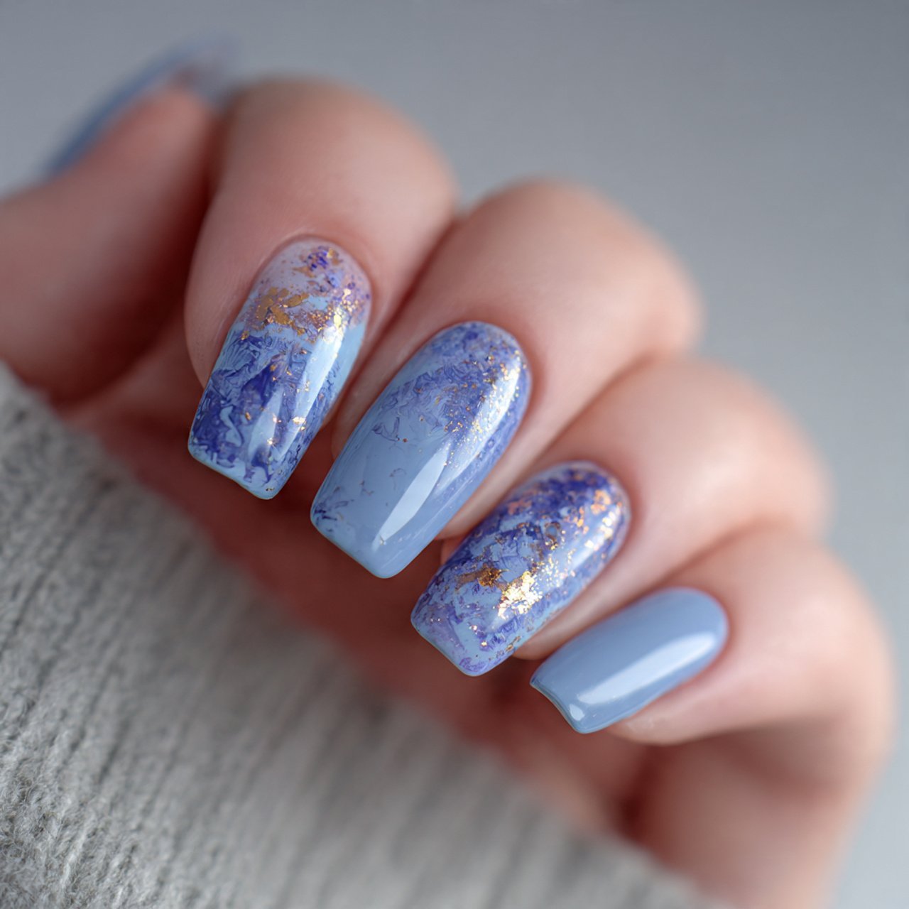 blue mist gel nails
