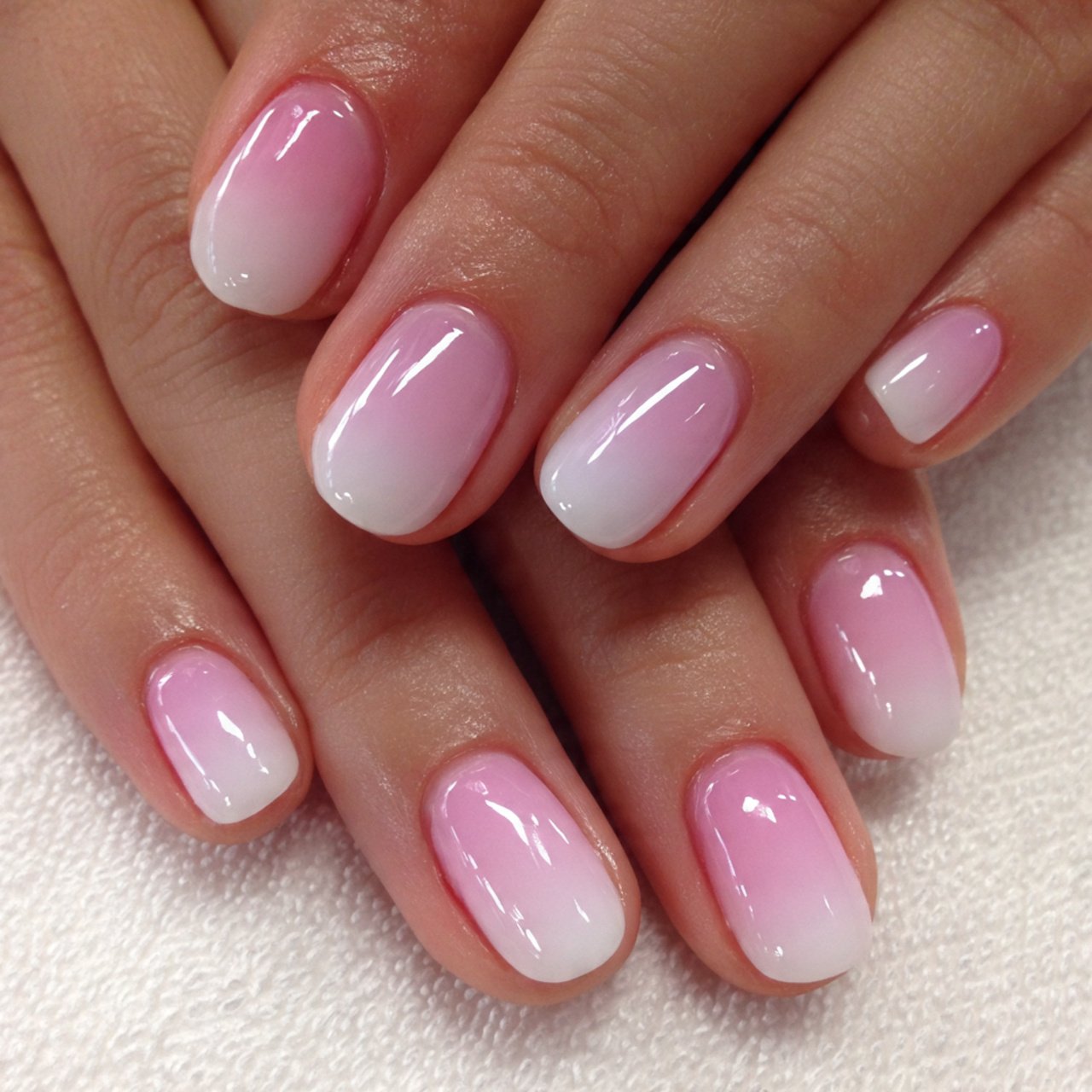 bridal pink and white ombre nails decent looks nai
