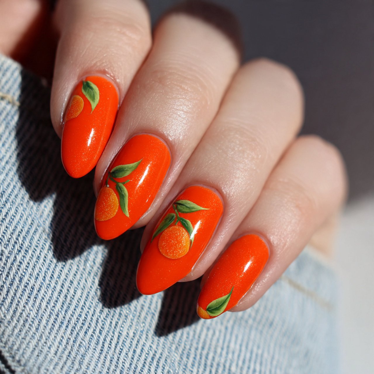 Nail Ideas Summer: Clients Actually Love 9 bright tangerine nails slaying nails