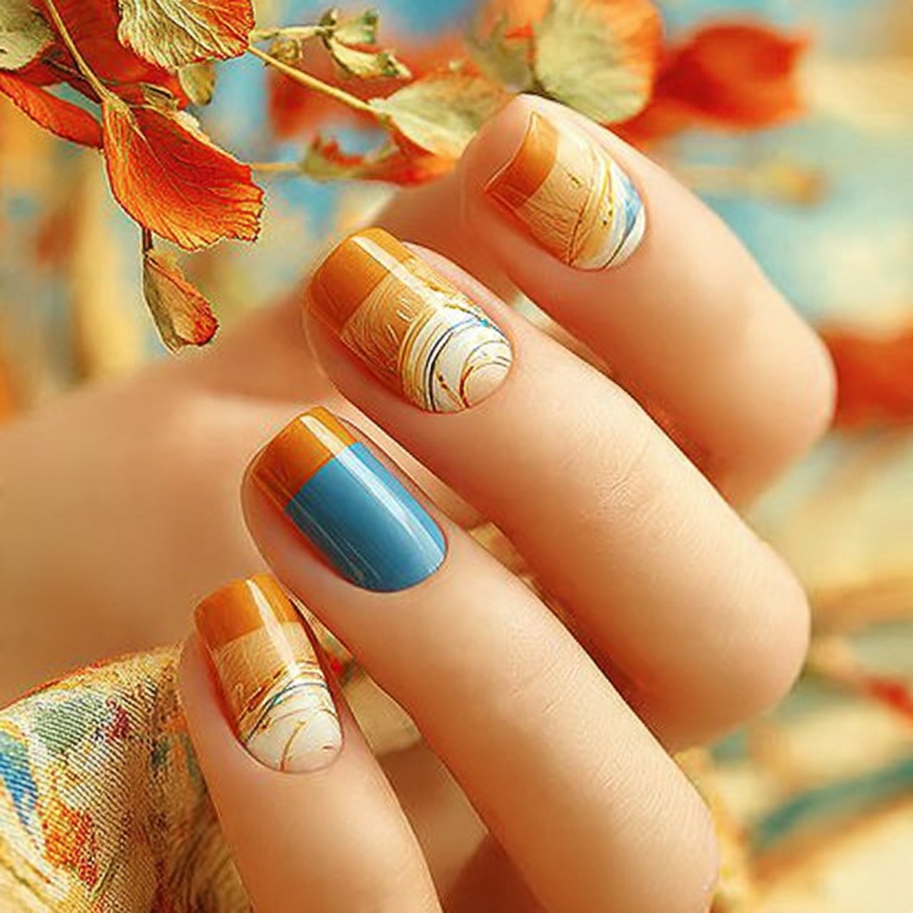 brown french tips on a sheer base stunning nails