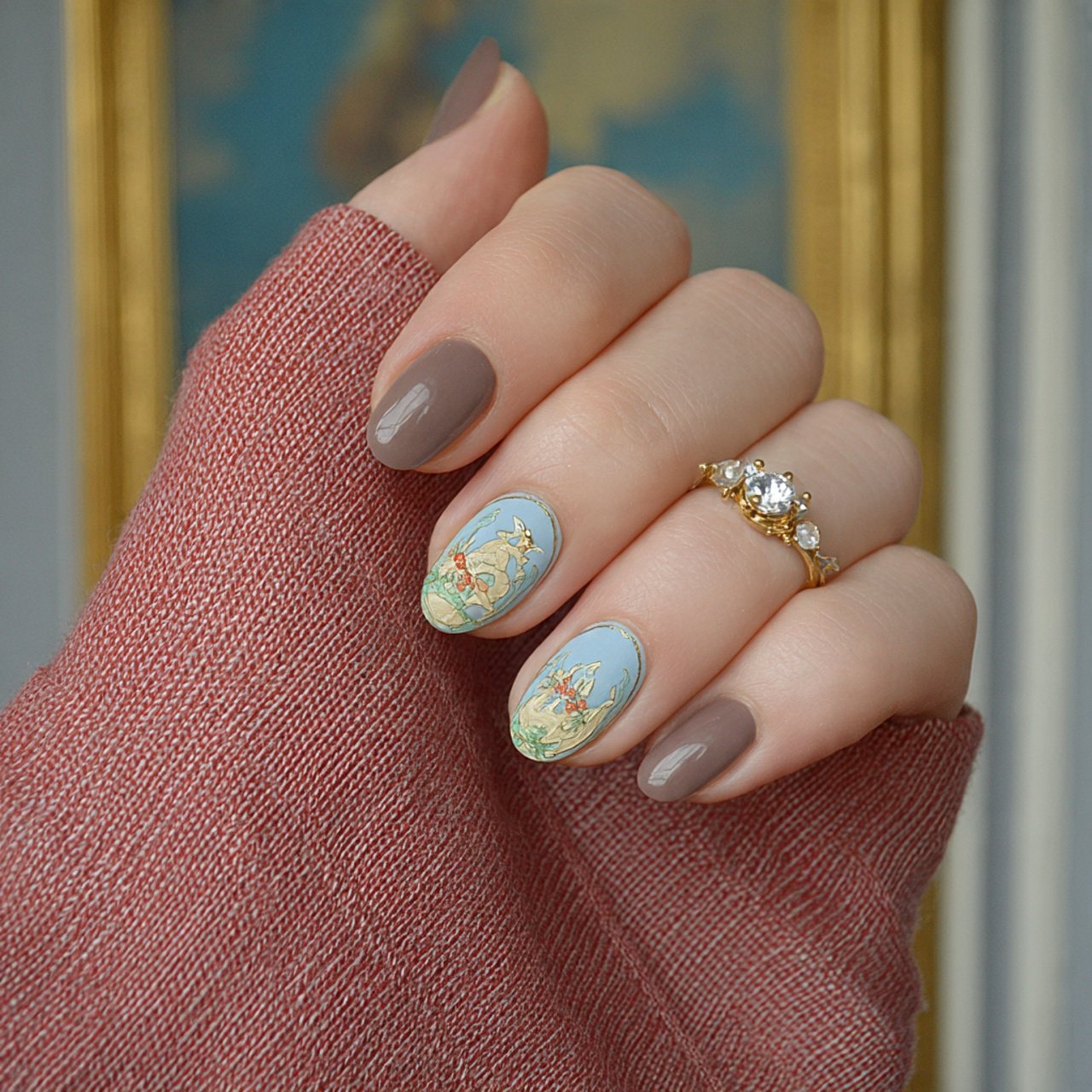 brown skittle nails stunning nails