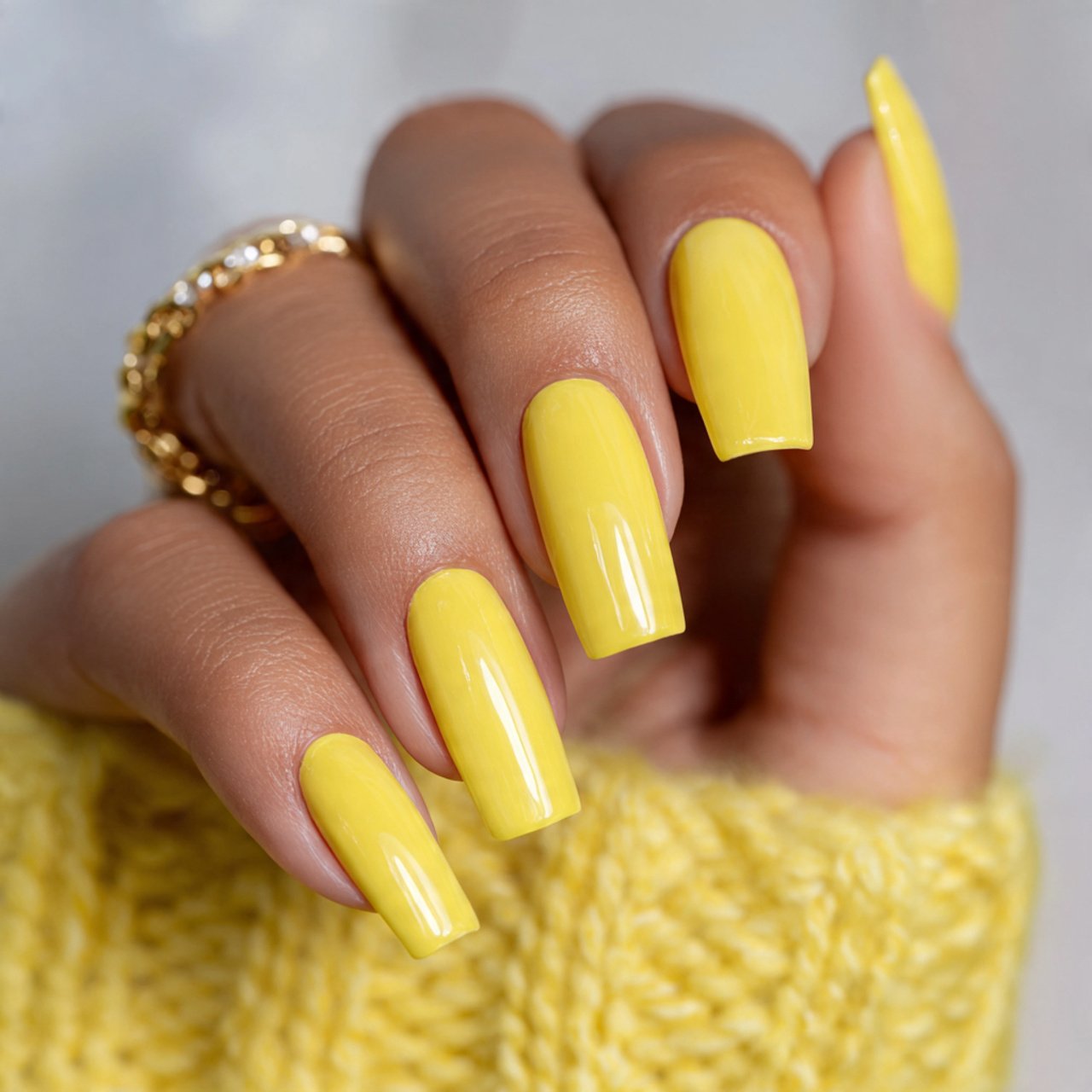 buttercream yellow gloss flawless nails