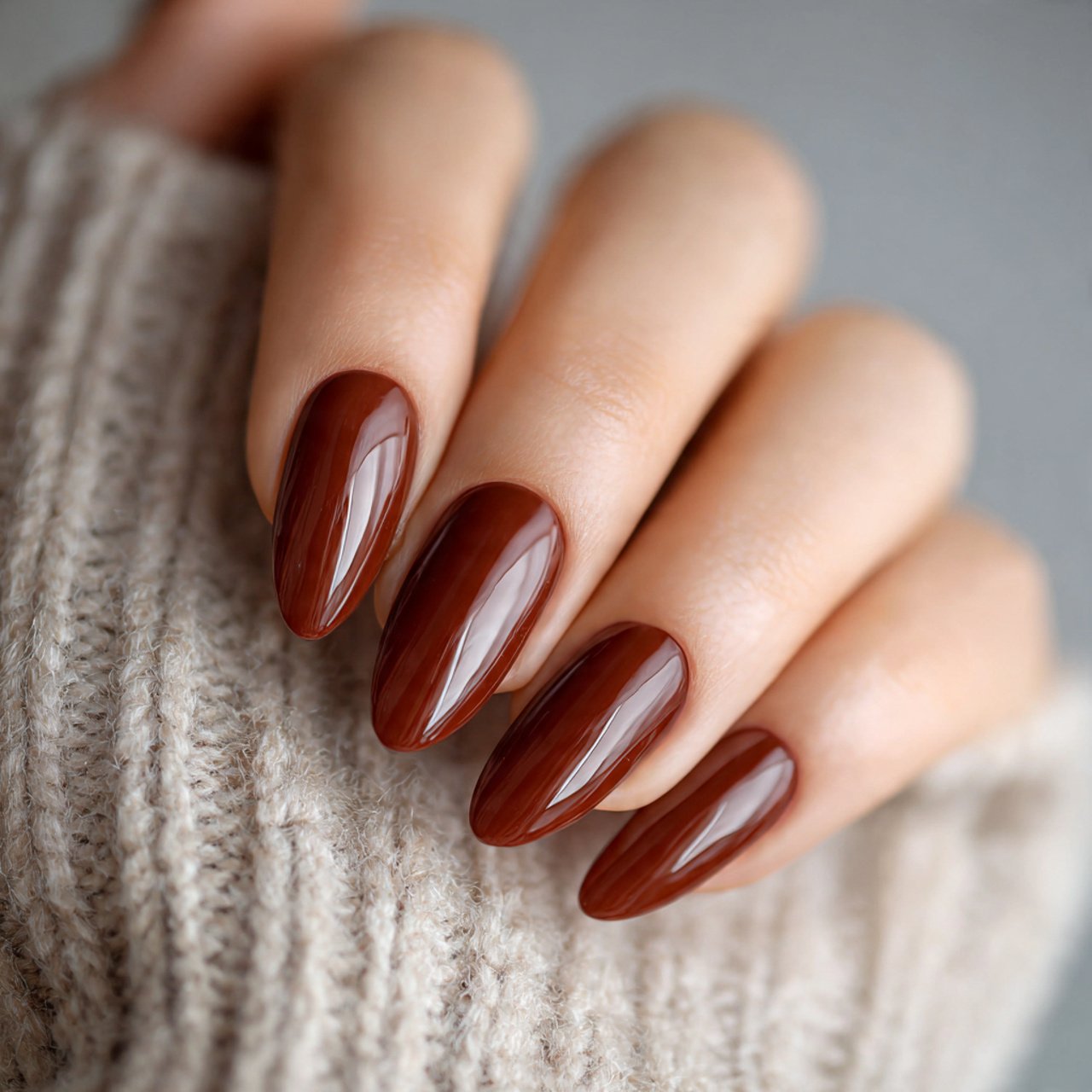 caramel brown almond nails stunning nails