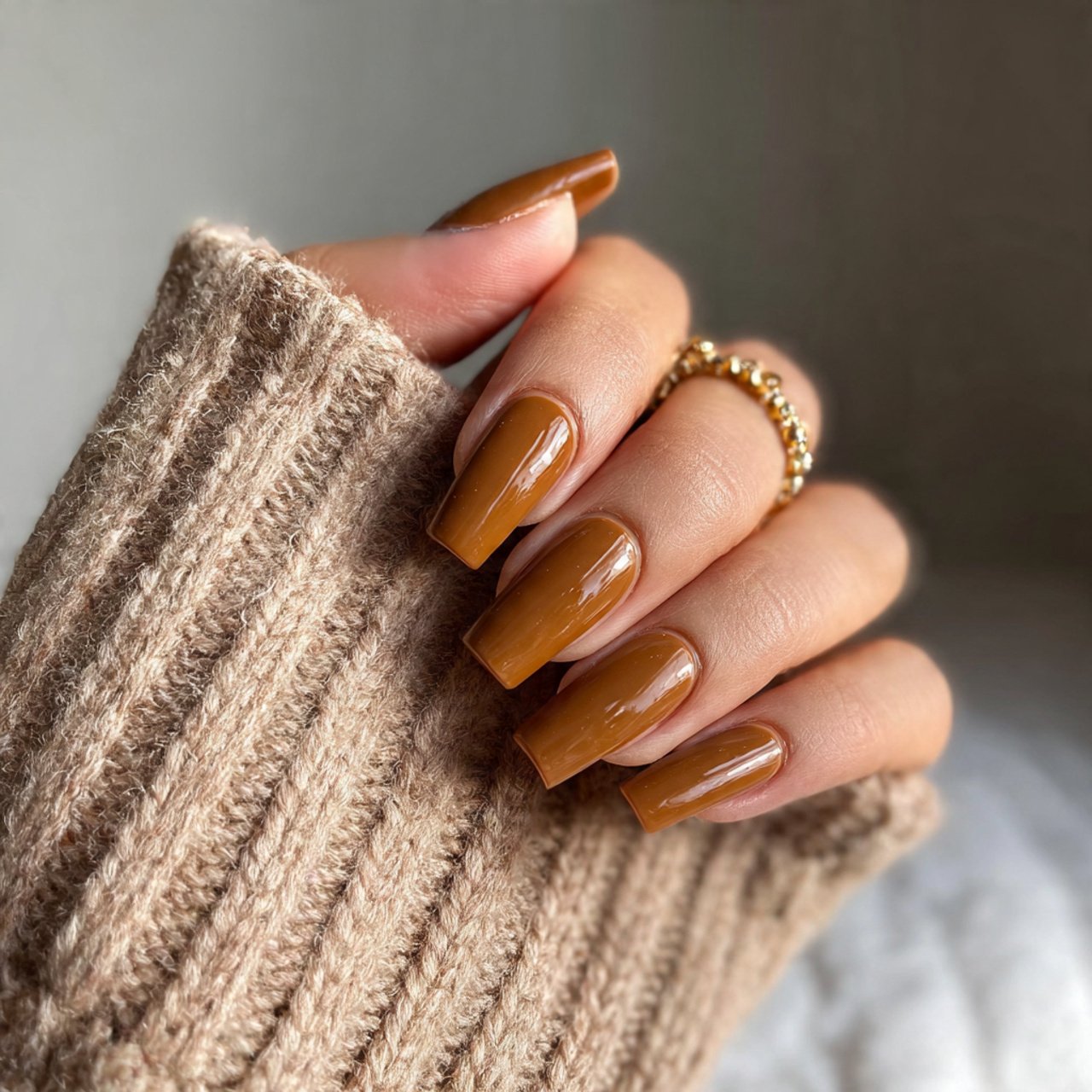 caramel latte gloss nails
