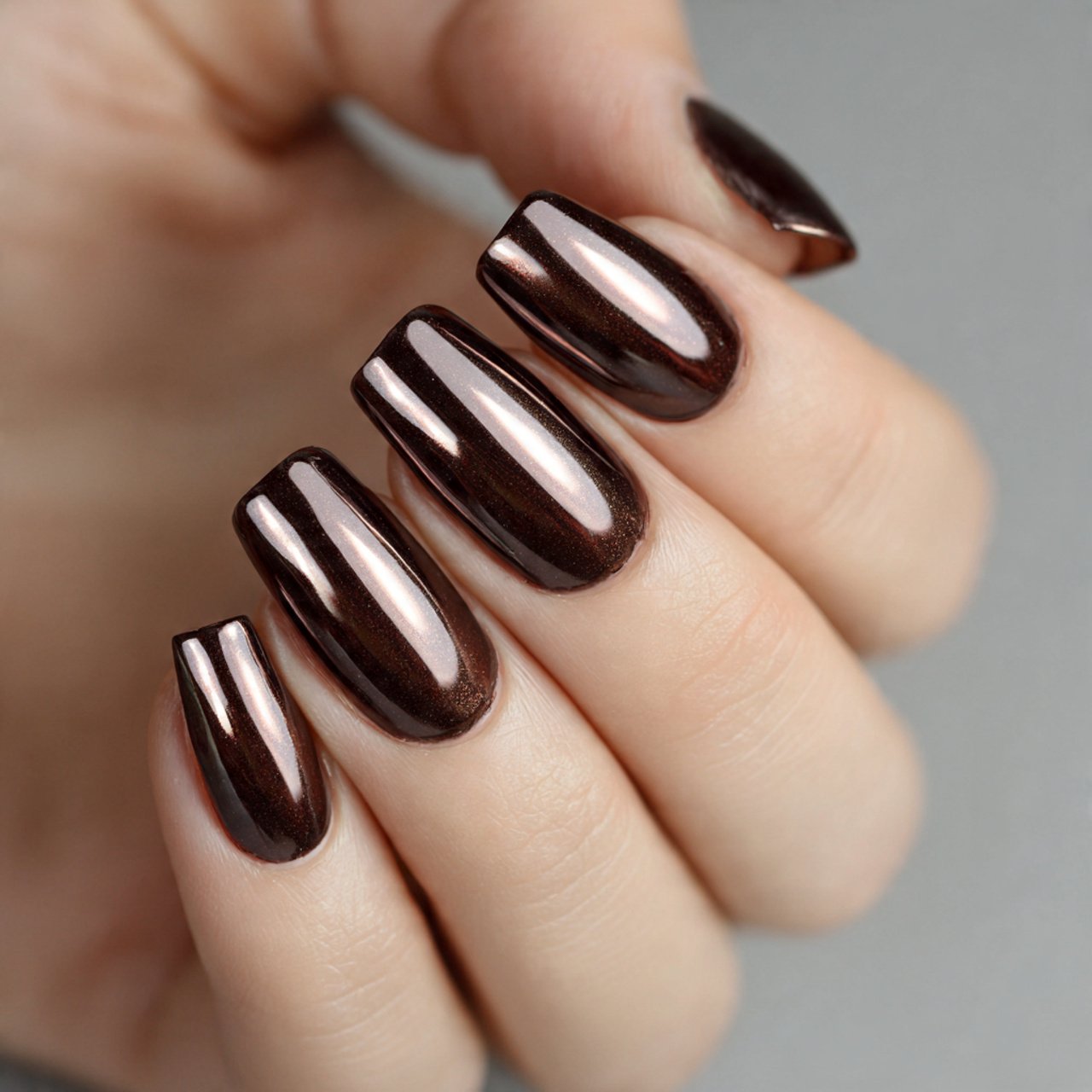 Autumn Nails Inspiration: 15 Salon-Approved Designs That Feel Chic, Cozy, and Wearable 7 chocolate brown chrome nails attractive nails