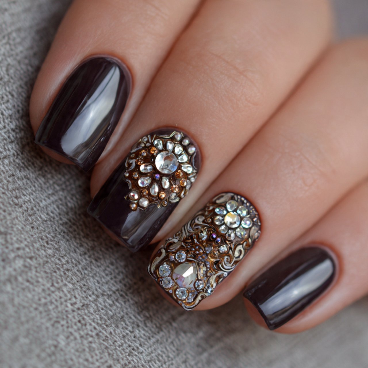 chocolate brown toe nail designs hot look nails