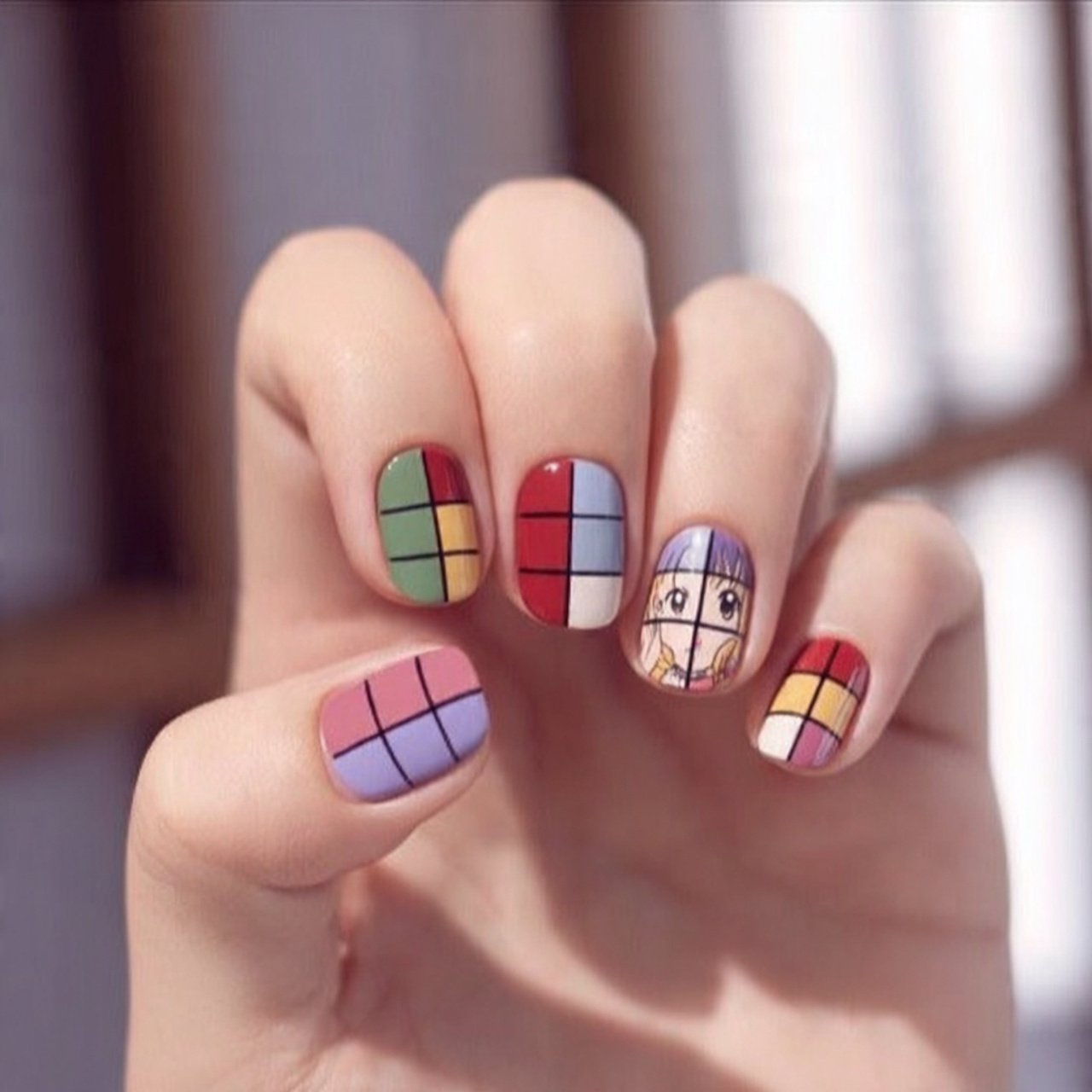 citrus pop color block nails attractive nails