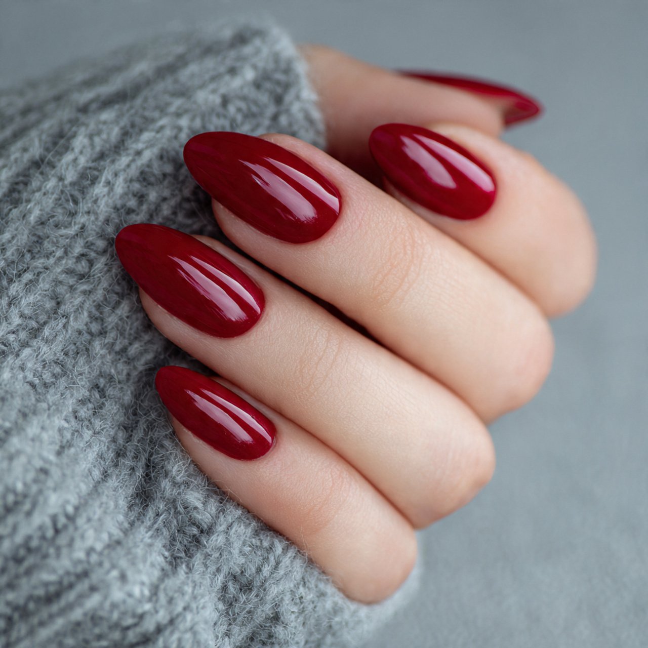 classic cherry red polish stunning nails
