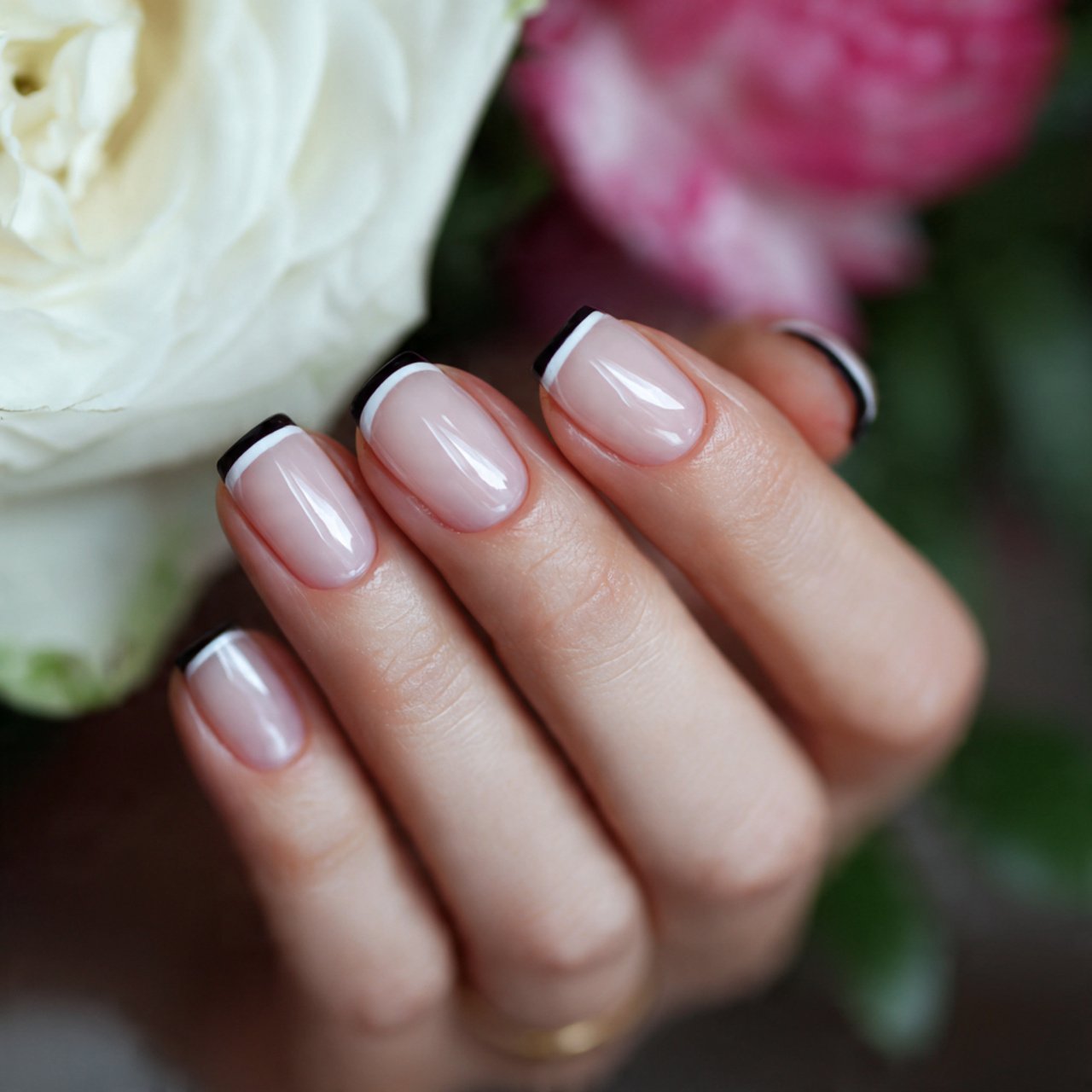 Nail Ideas Square: Nails Wear Beautifully 2 classic french square nails 1