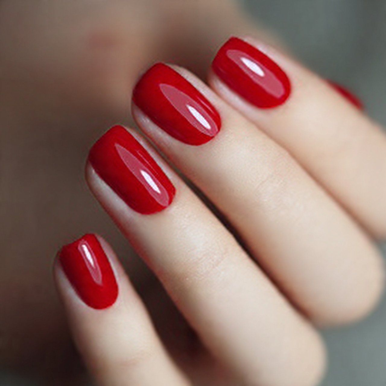 classic red short nail designs flawless nails