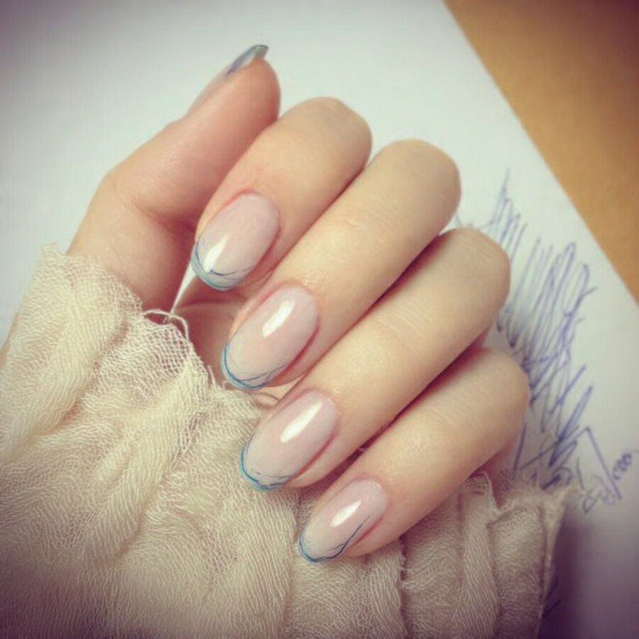 clear jelly nails with color tips attractive nails