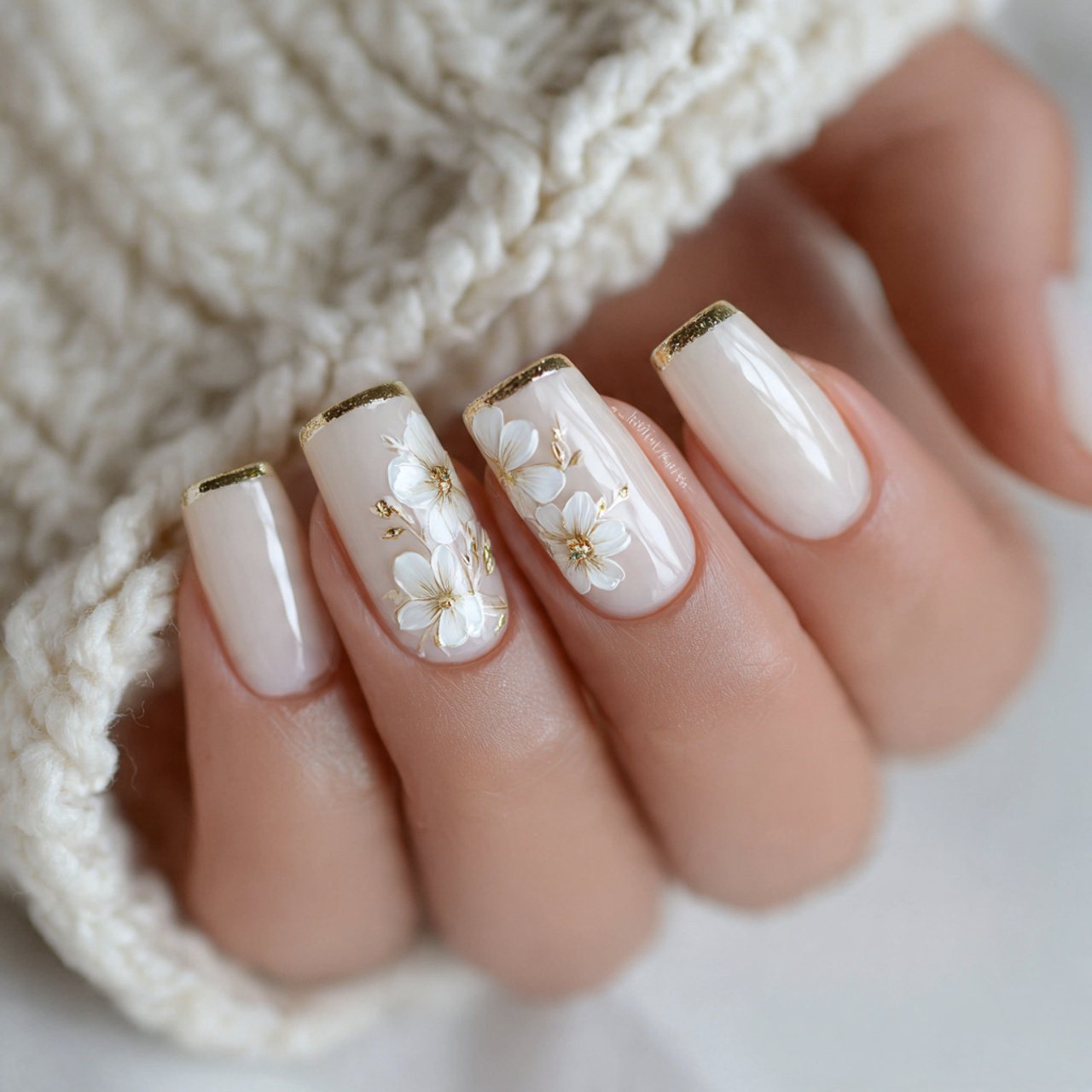 Nails Inspiration Summer: 15 Fresh, Stylish Nail Ideas for a Polished Seasonal Look 12 coconut cream white nails attractive nails