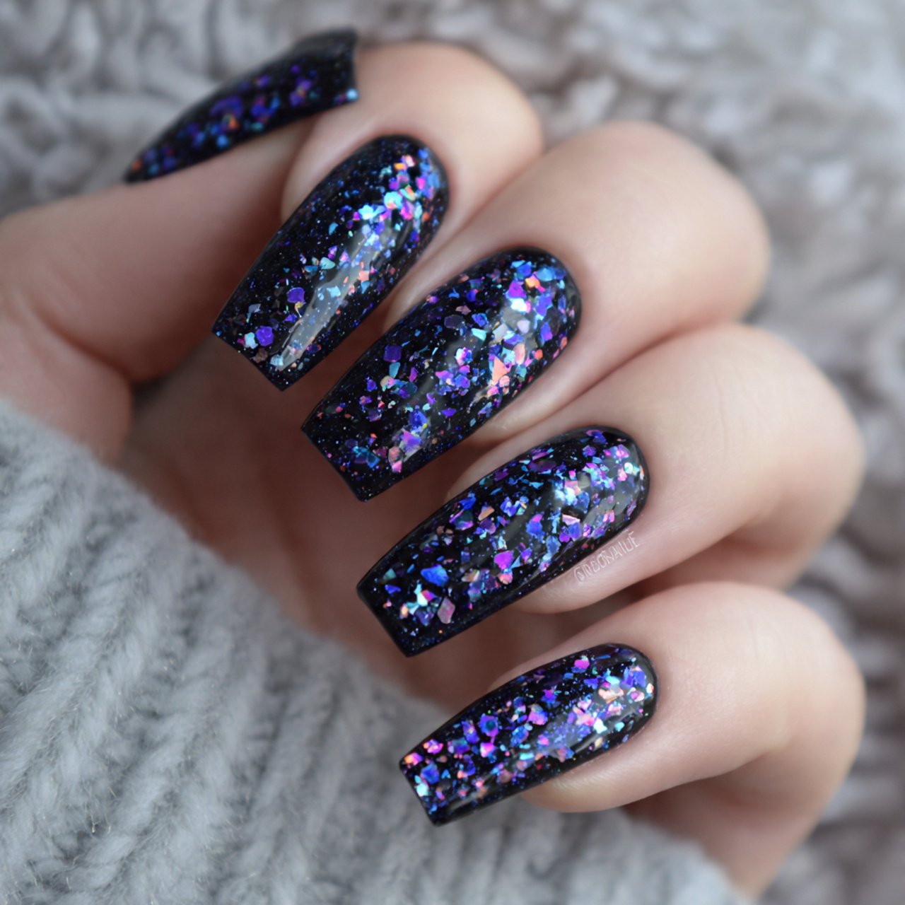 confetti gem coffin nails attractive nails