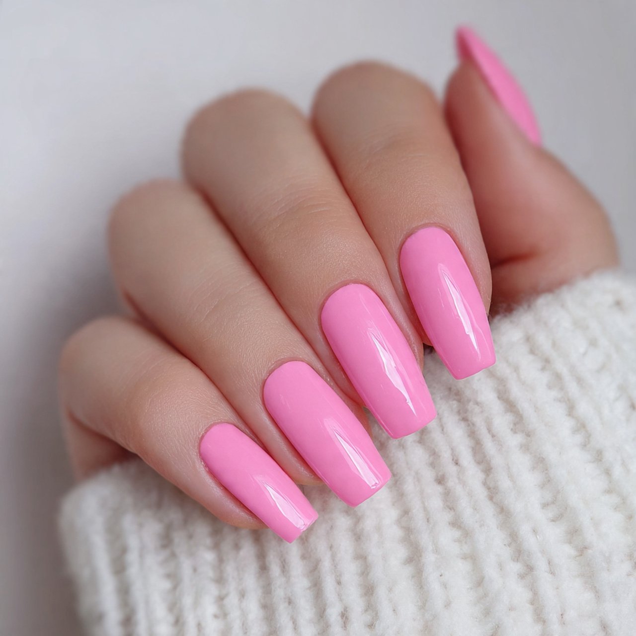 Nail Ideas Pink: Clients Always Come Back For 12 cool toned barbie pink nails