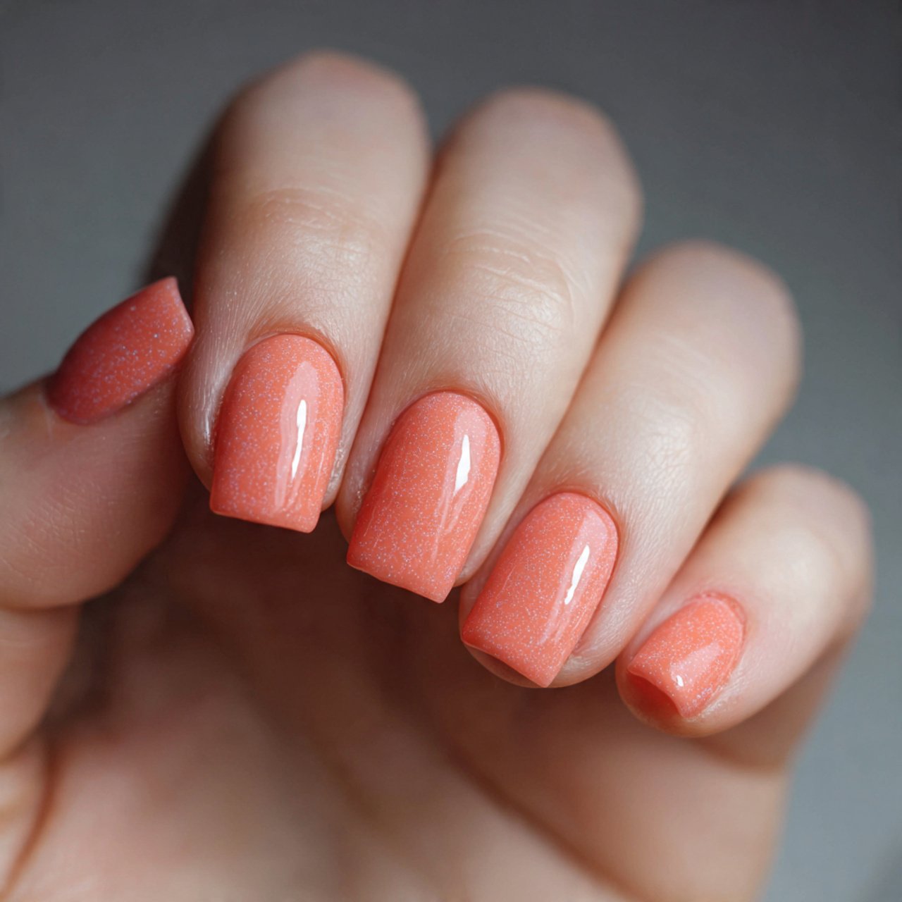 coral jelly short nails