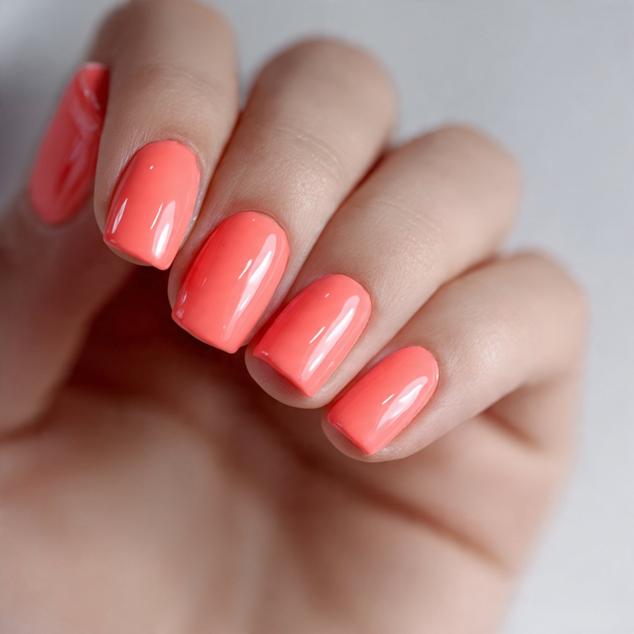 Nails Inspiration Summer: 15 Fresh, Stylish Nail Ideas for a Polished Seasonal Look 6 coral pop nails attractive nails