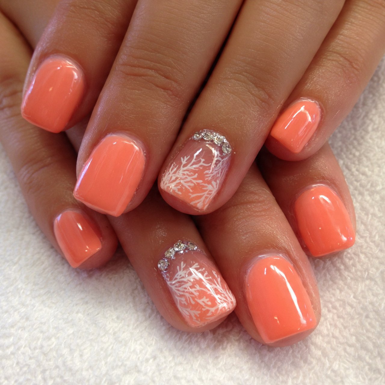coral toe nail designs flawless nails