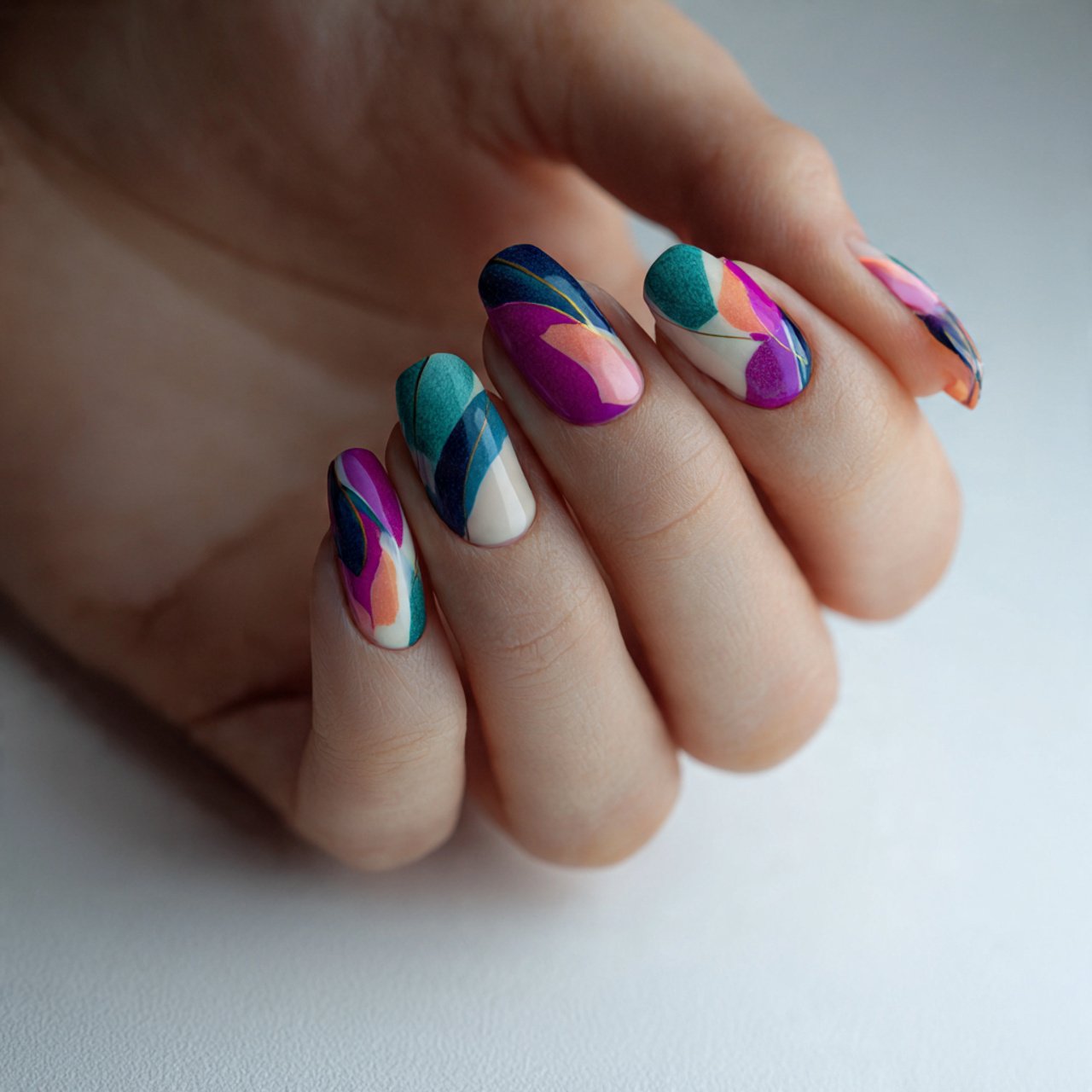 creamy off white not stark white nature look nails