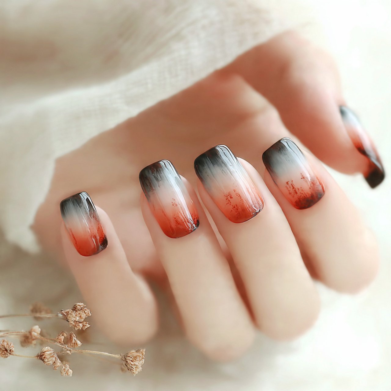 dark brown french tips gorgeous nails