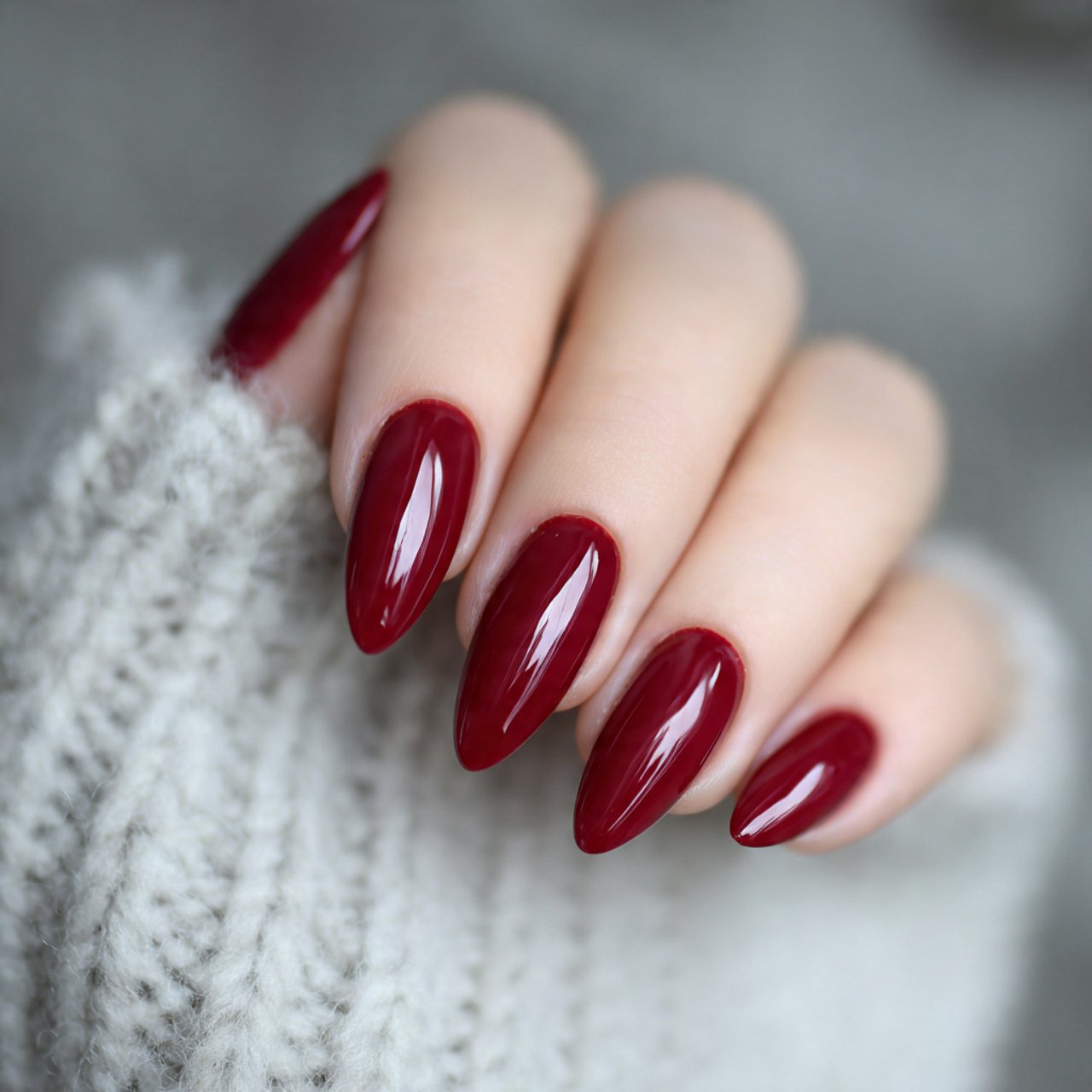 deep red almond nails awesome looks nails