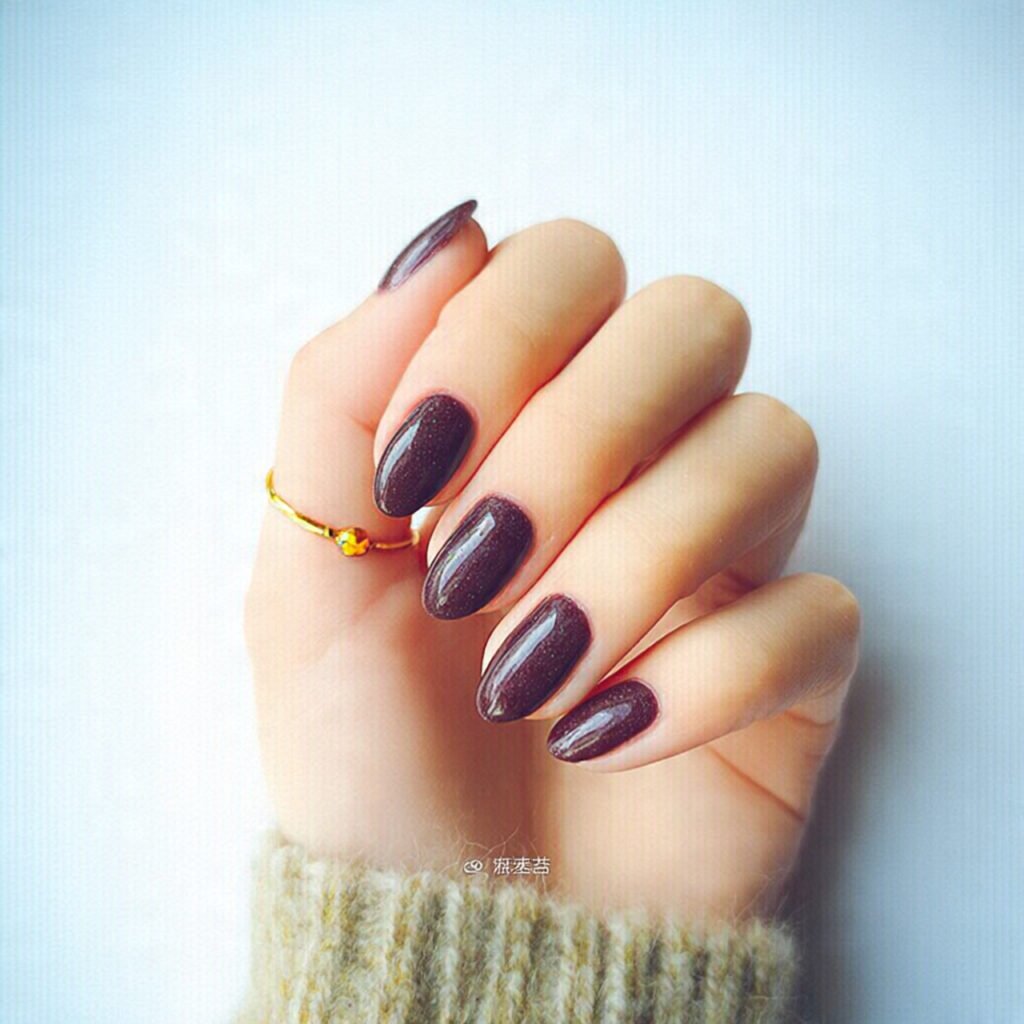 deep wine red almond nails gorgeous nails