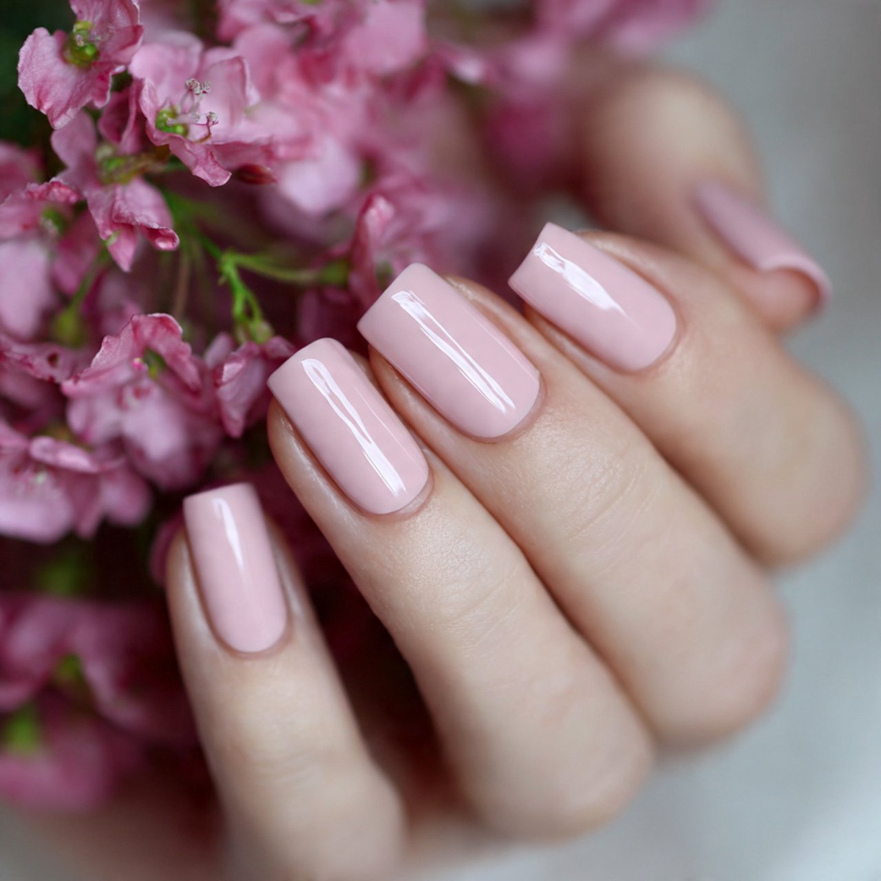 dusty rose cream nails decent look nails