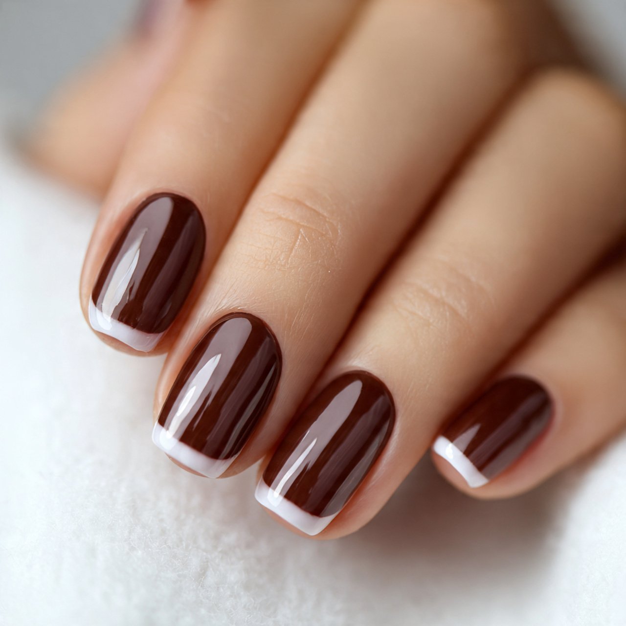 espresso micro french nails flawless nails