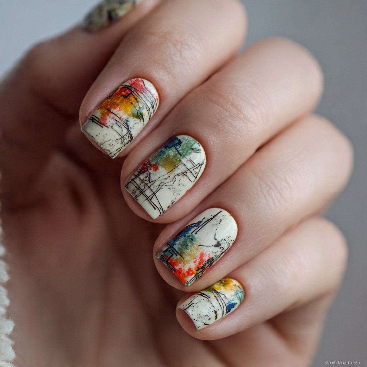 Nail Ideas Square: Nails Wear Beautifully 12 fine line art square nails excellent nails
