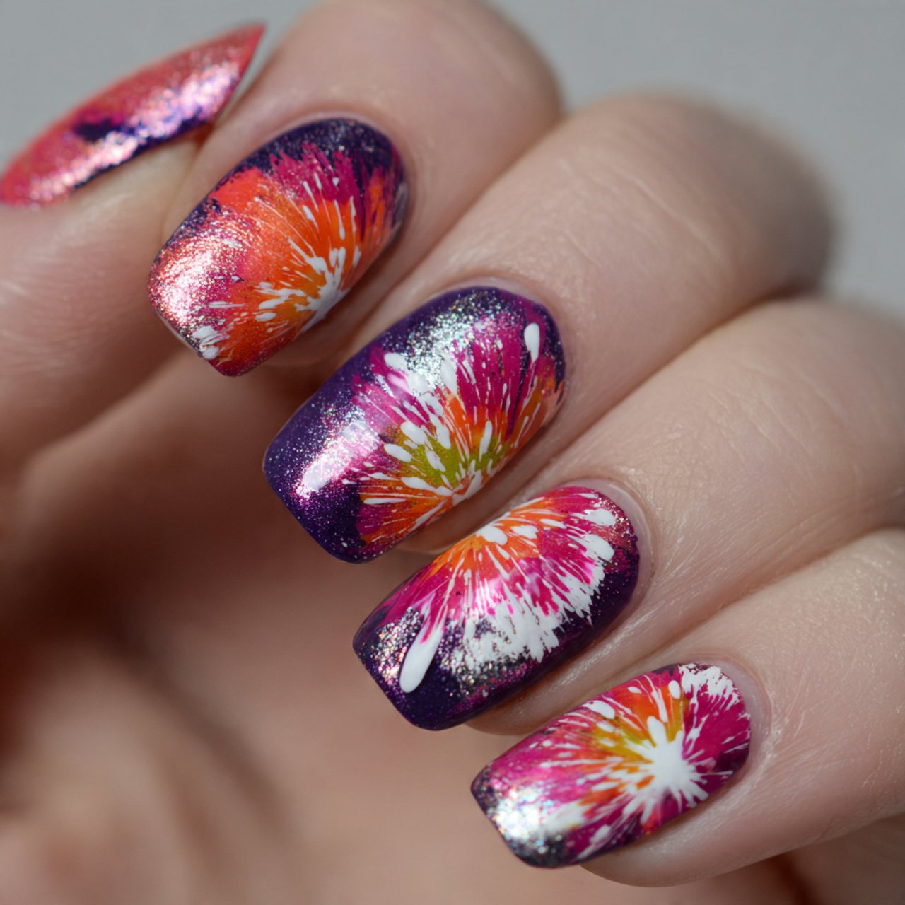 New Year’s Eve Nails: The Ultimate Guide to Show-Stopping Nail Designs for the Holiday Season 6 fireworks inspired nail art attractive nails