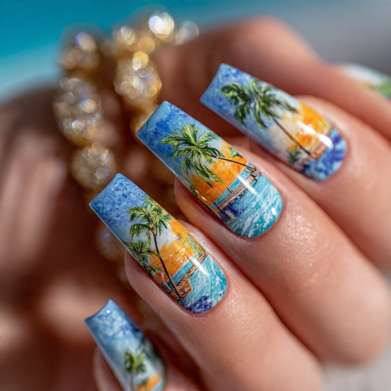 Florida Nails: 15 Fresh, Wearable Nail Ideas With a Sunny Coastal Vibe