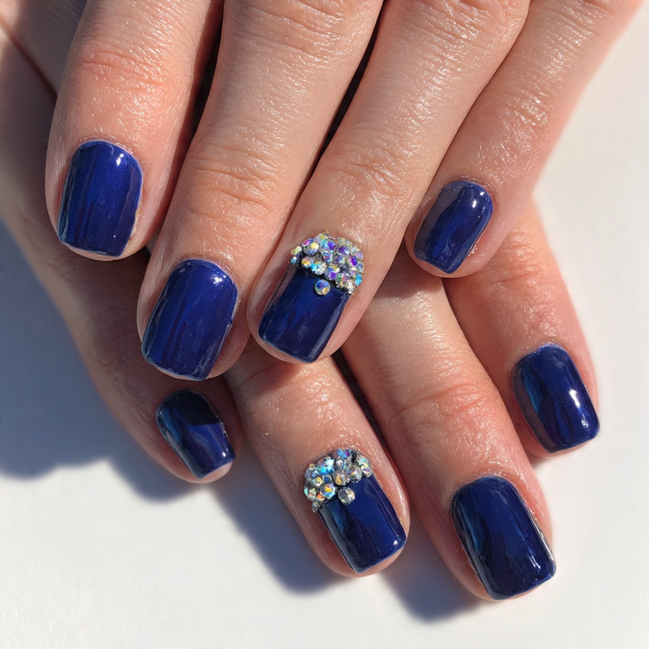 gem accent gel nails