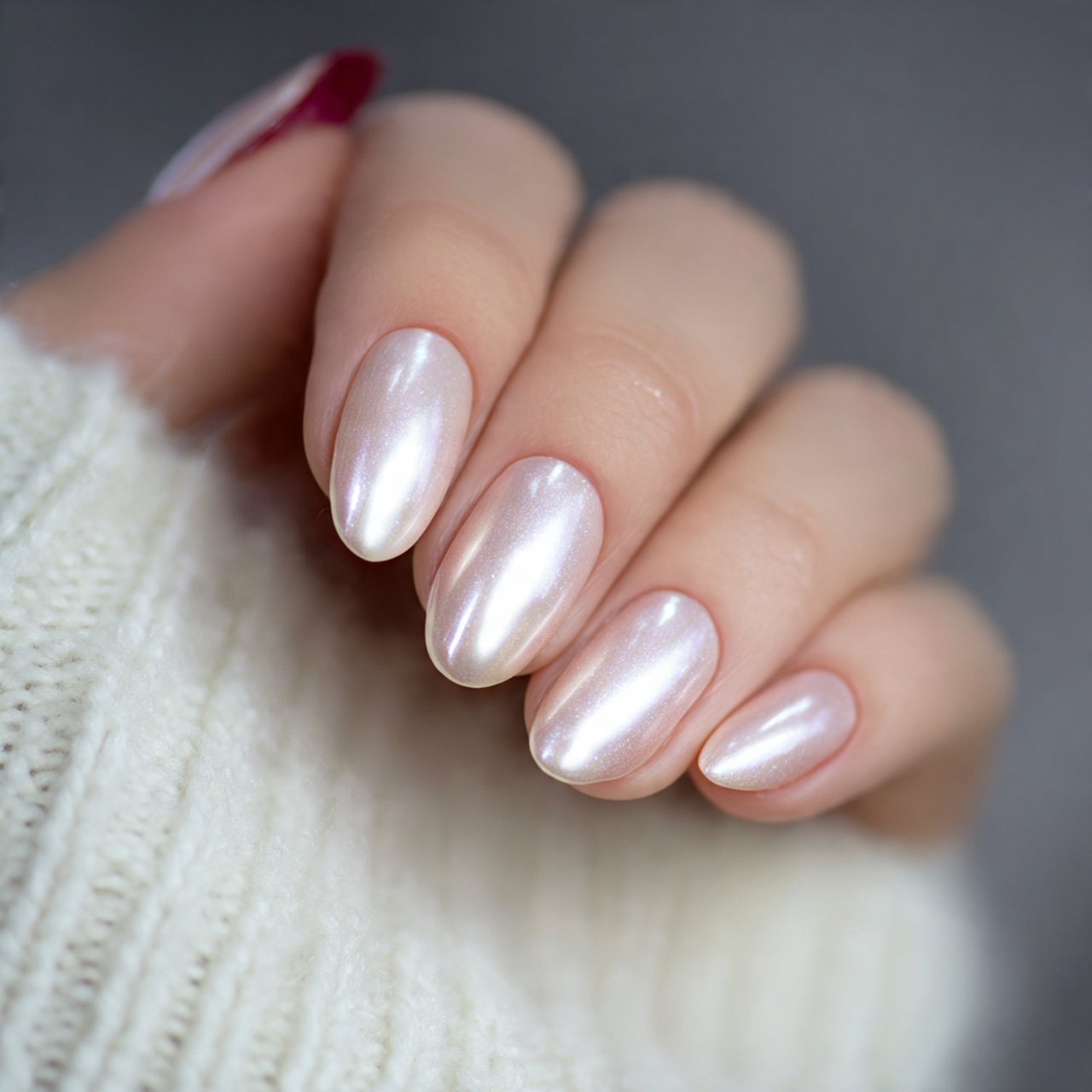 glazed pearl nails attractive nails