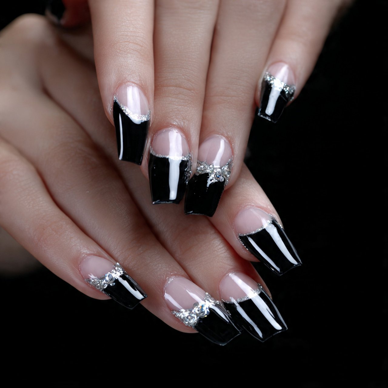 glossy black toe nail designs decent look nails