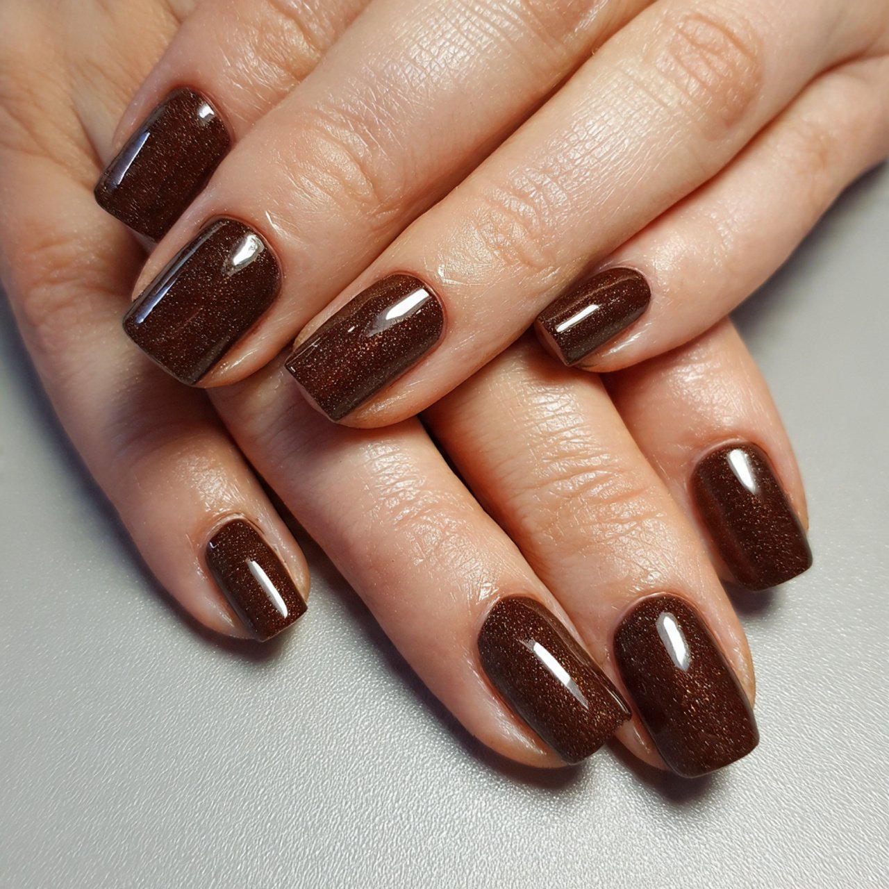 Autumn Nails Inspiration: 15 Salon-Approved Designs That Feel Chic, Cozy, and Wearable 1 glossy cinnamon brown nails attractive nails