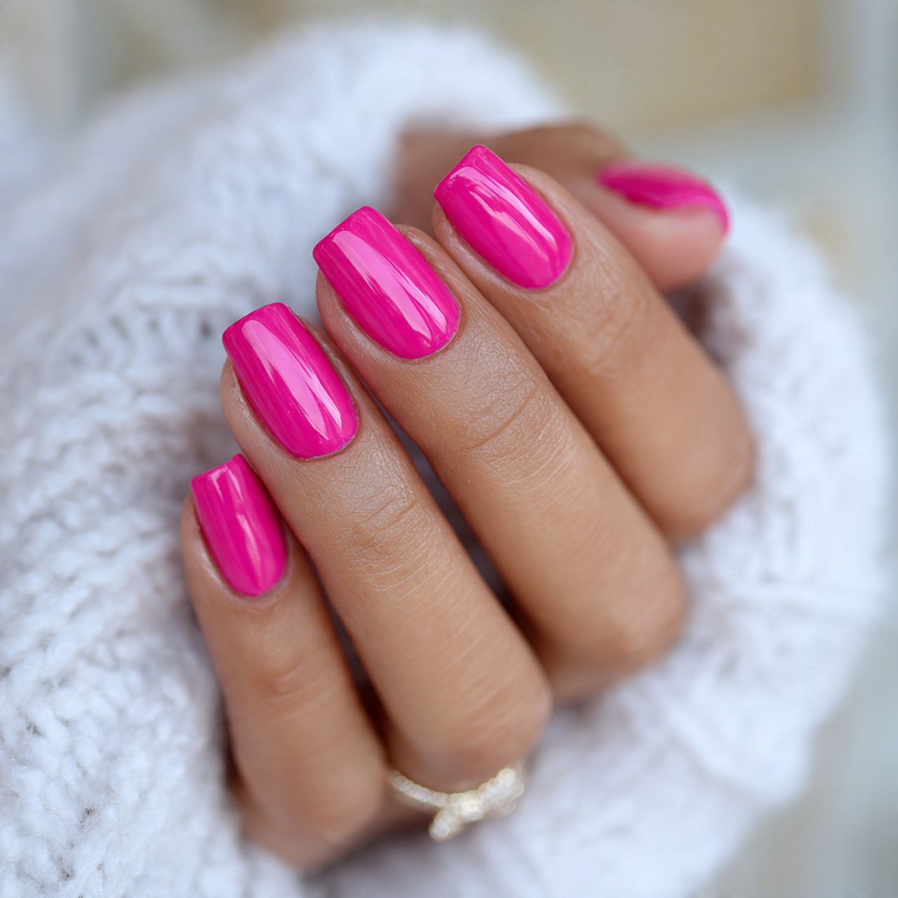 Nail Ideas Pink: Clients Always Come Back For 6 hot pink gloss nails